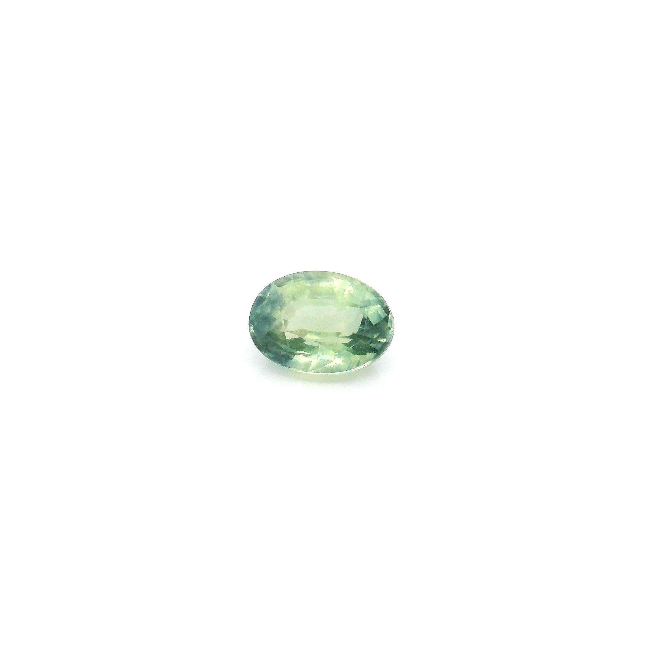 0.60 ct Oval Green Natural Sapphire