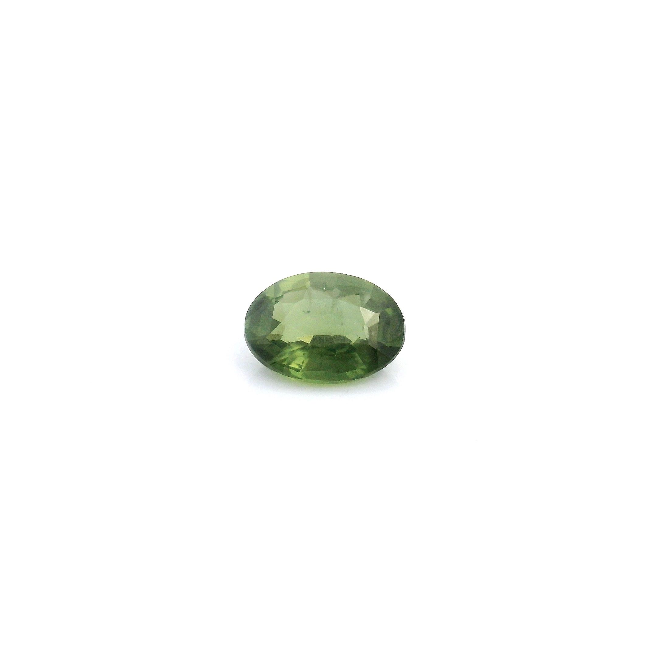0.63 ct Oval Green Natural Sapphire