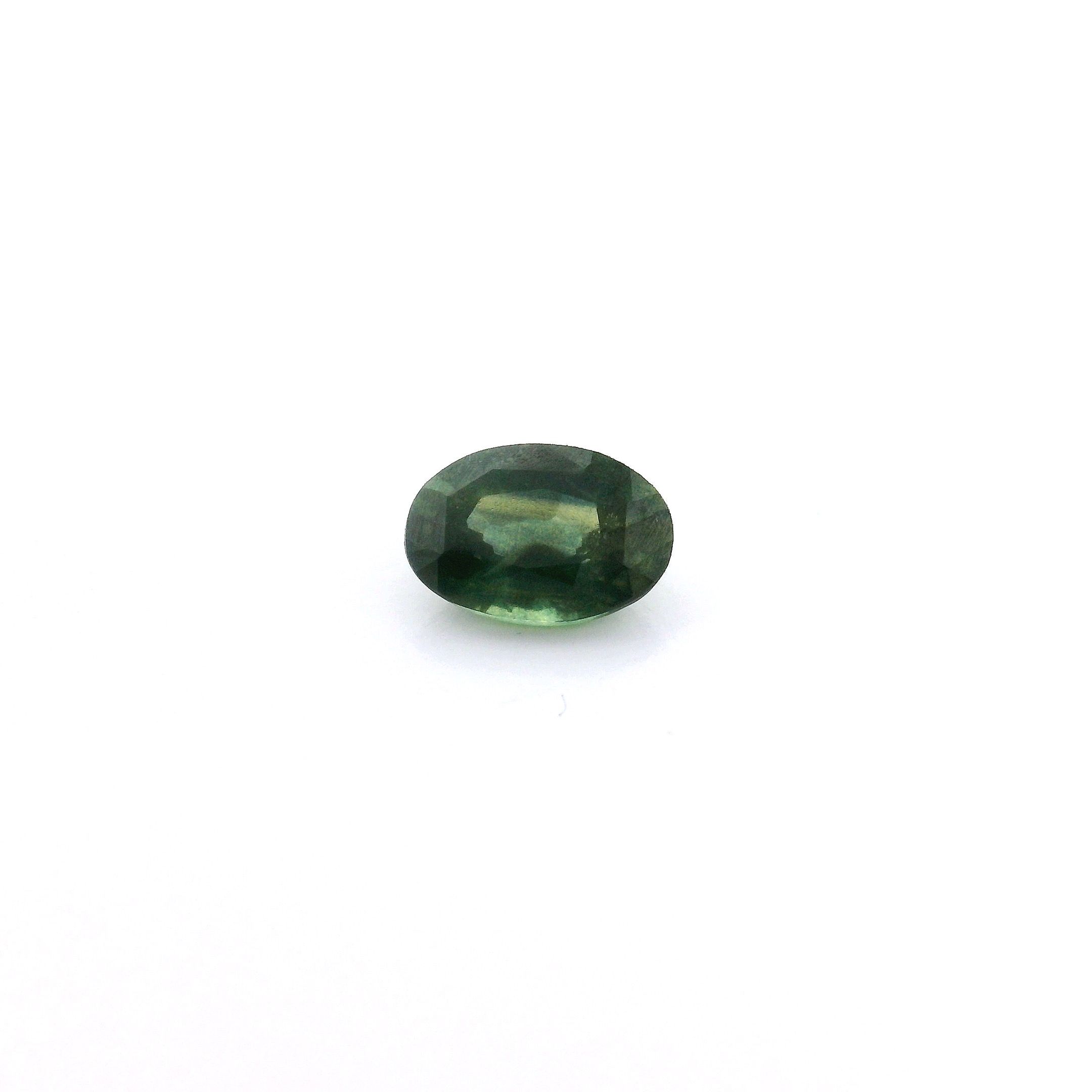 0.61 ct Oval Green Natural Sapphire