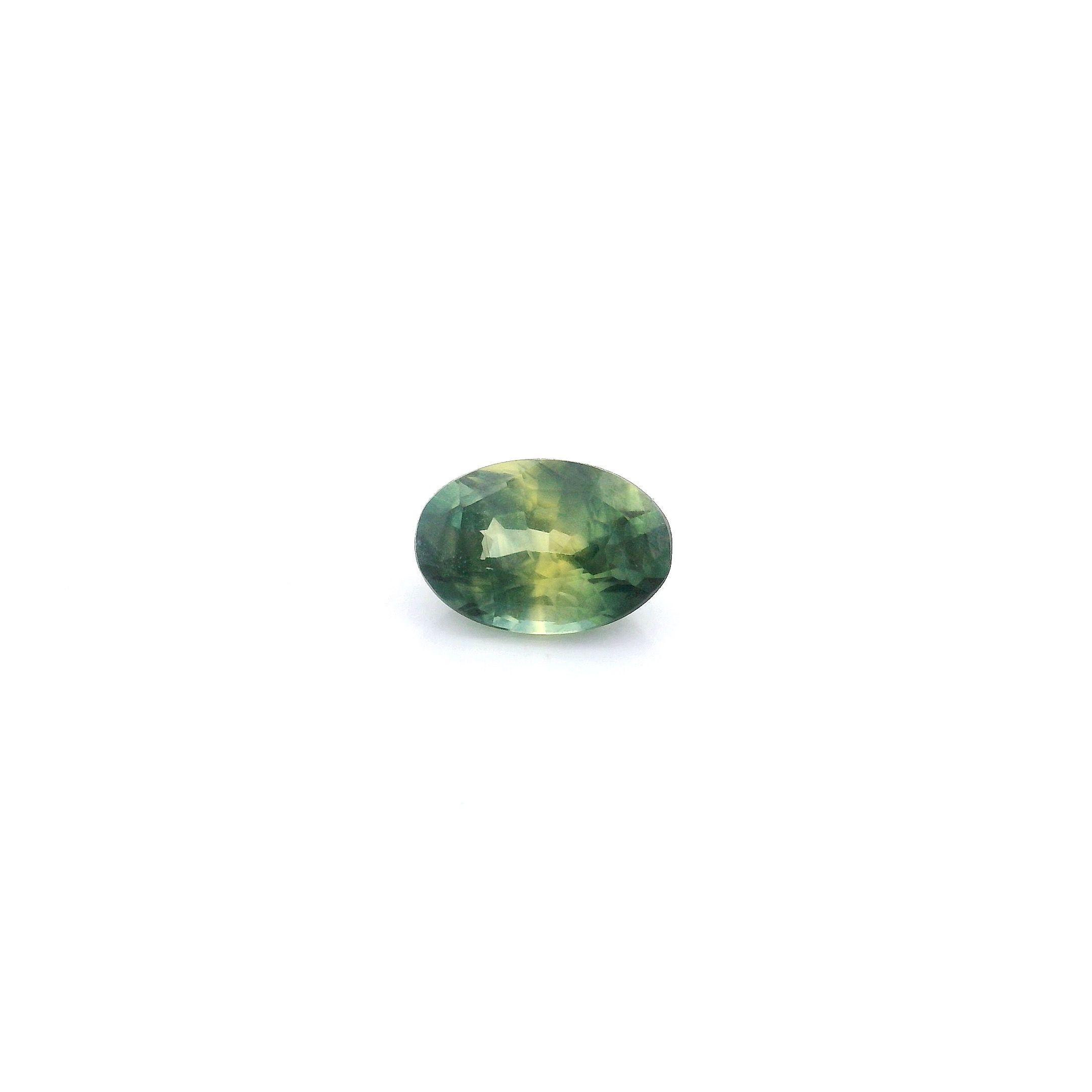 0.60 ct Oval Green Natural Sapphire