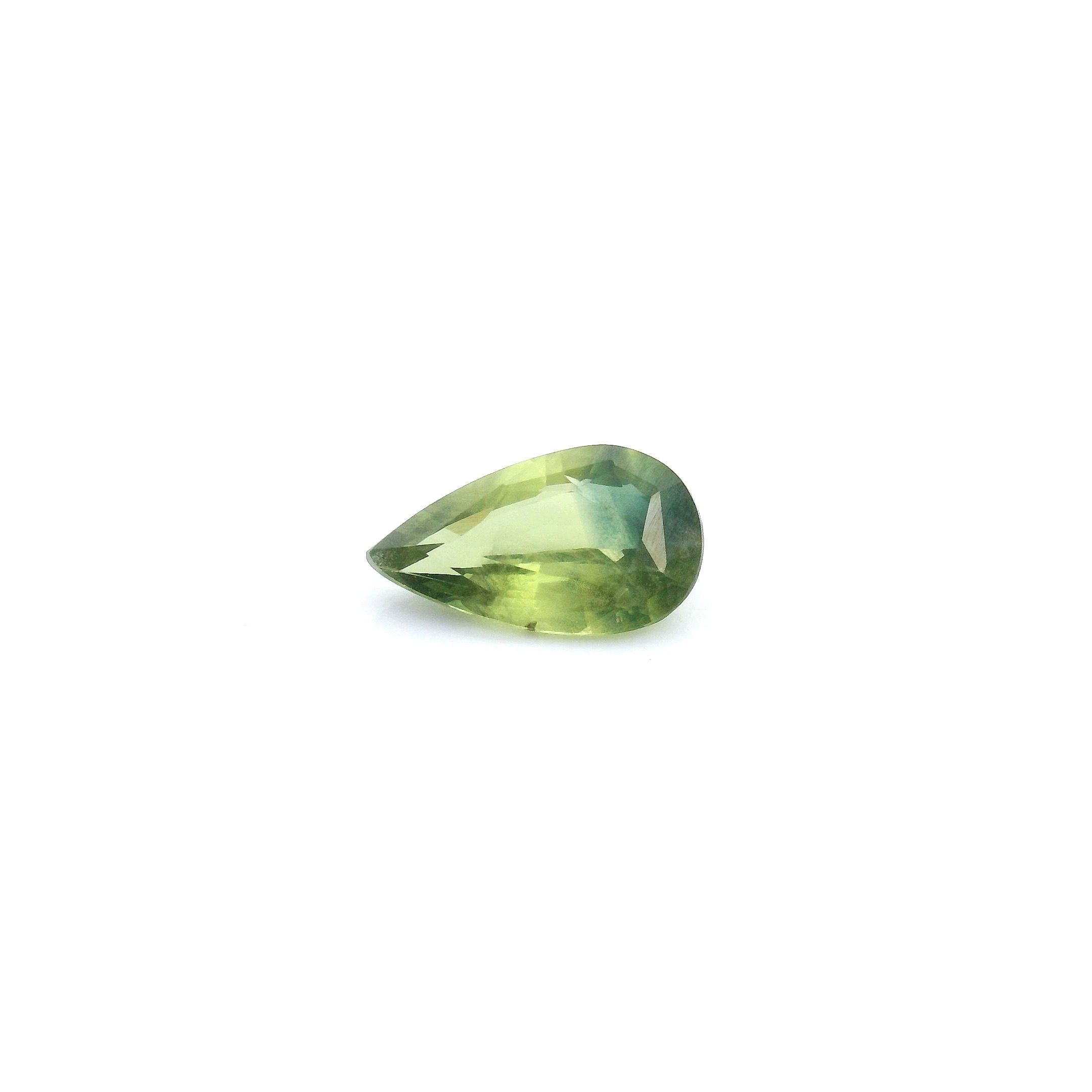 0.70 ct Pear Green Natural Sapphire