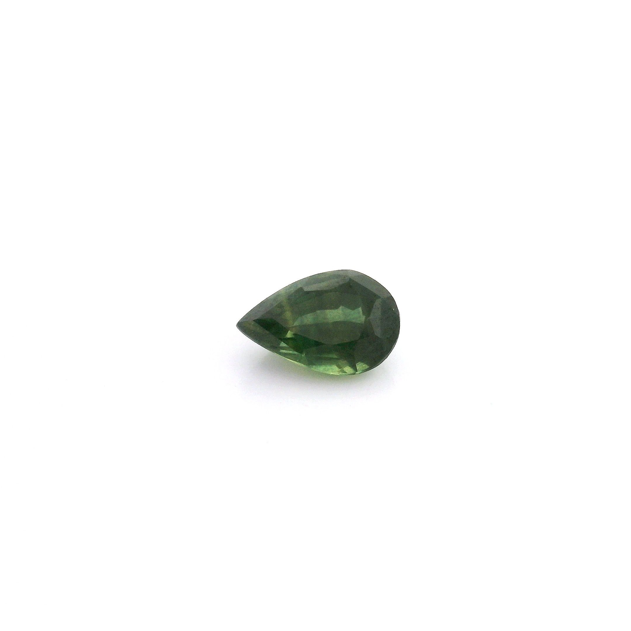 0.70 ct Pear Green Natural Sapphire