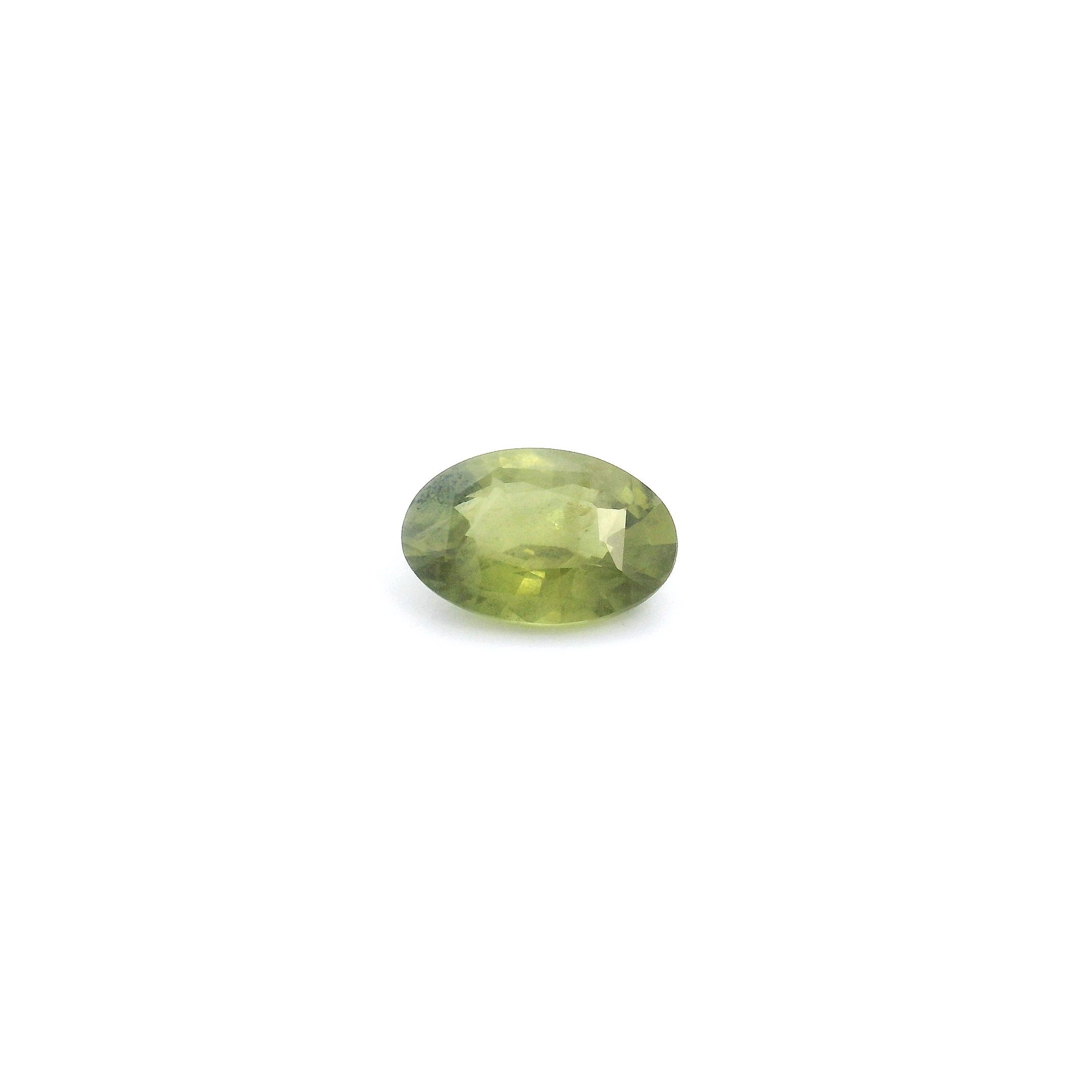 0.59 ct Oval Green Natural Sapphire