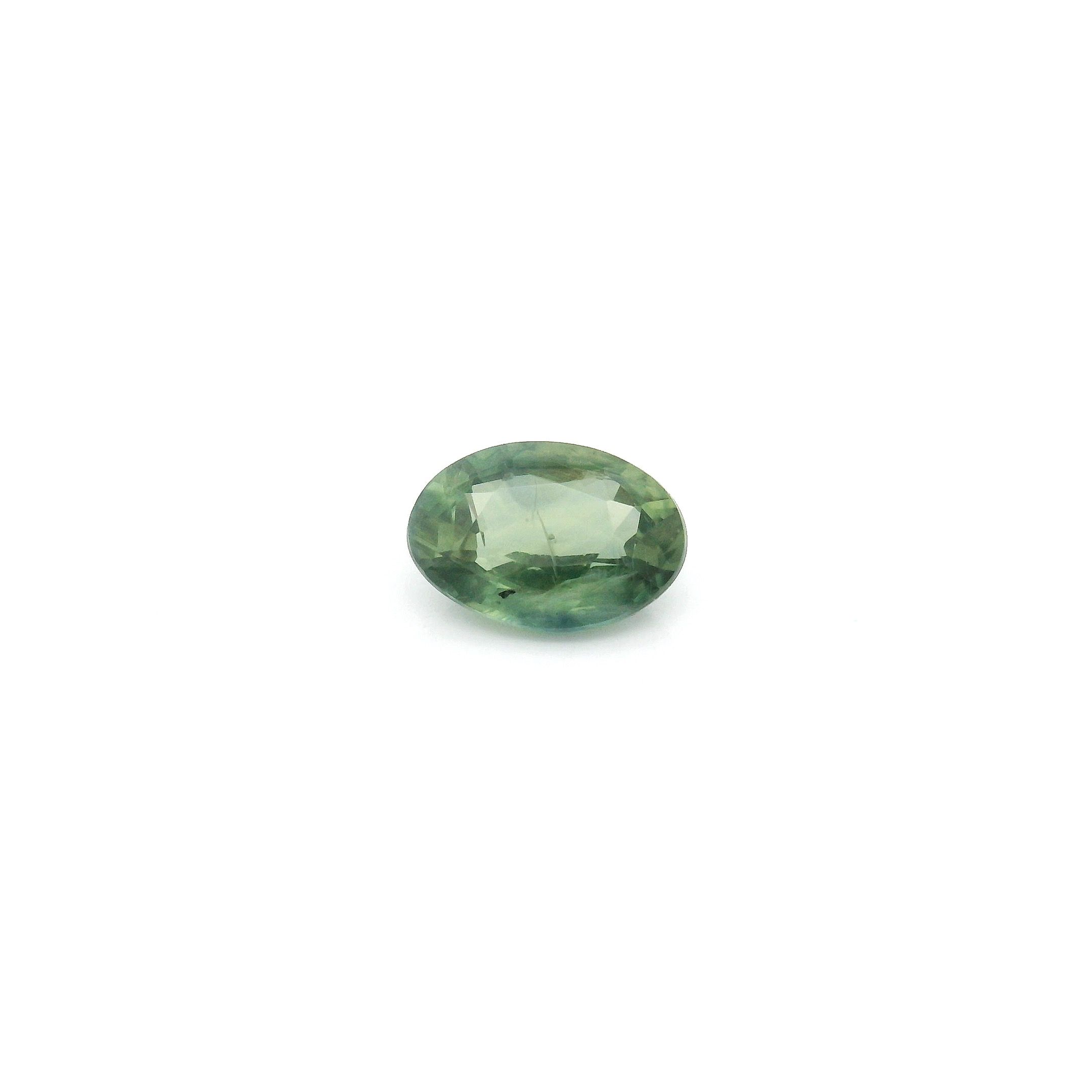 0.76 ct Oval Green Natural Sapphire