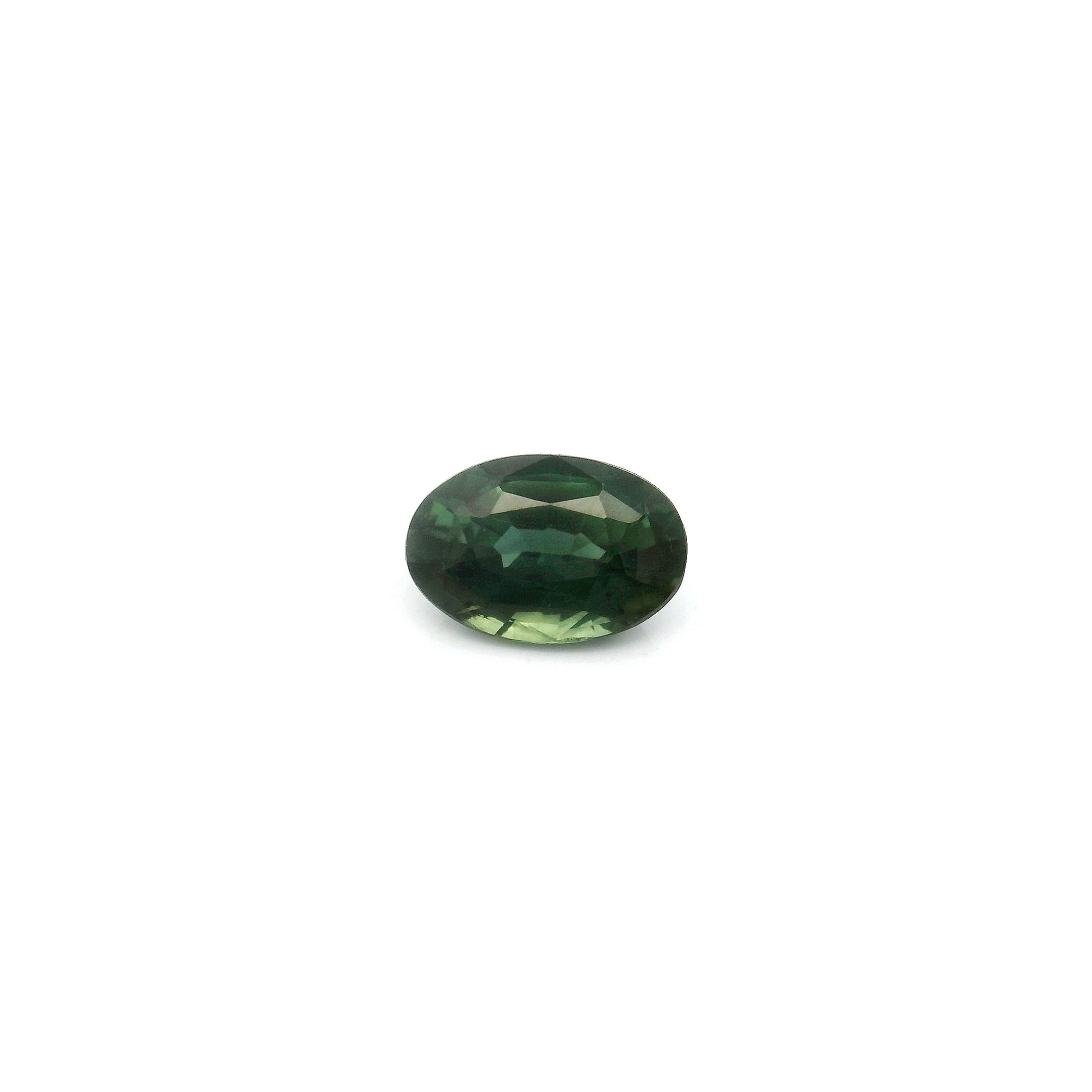 0.77 ct Oval Green Natural Sapphire