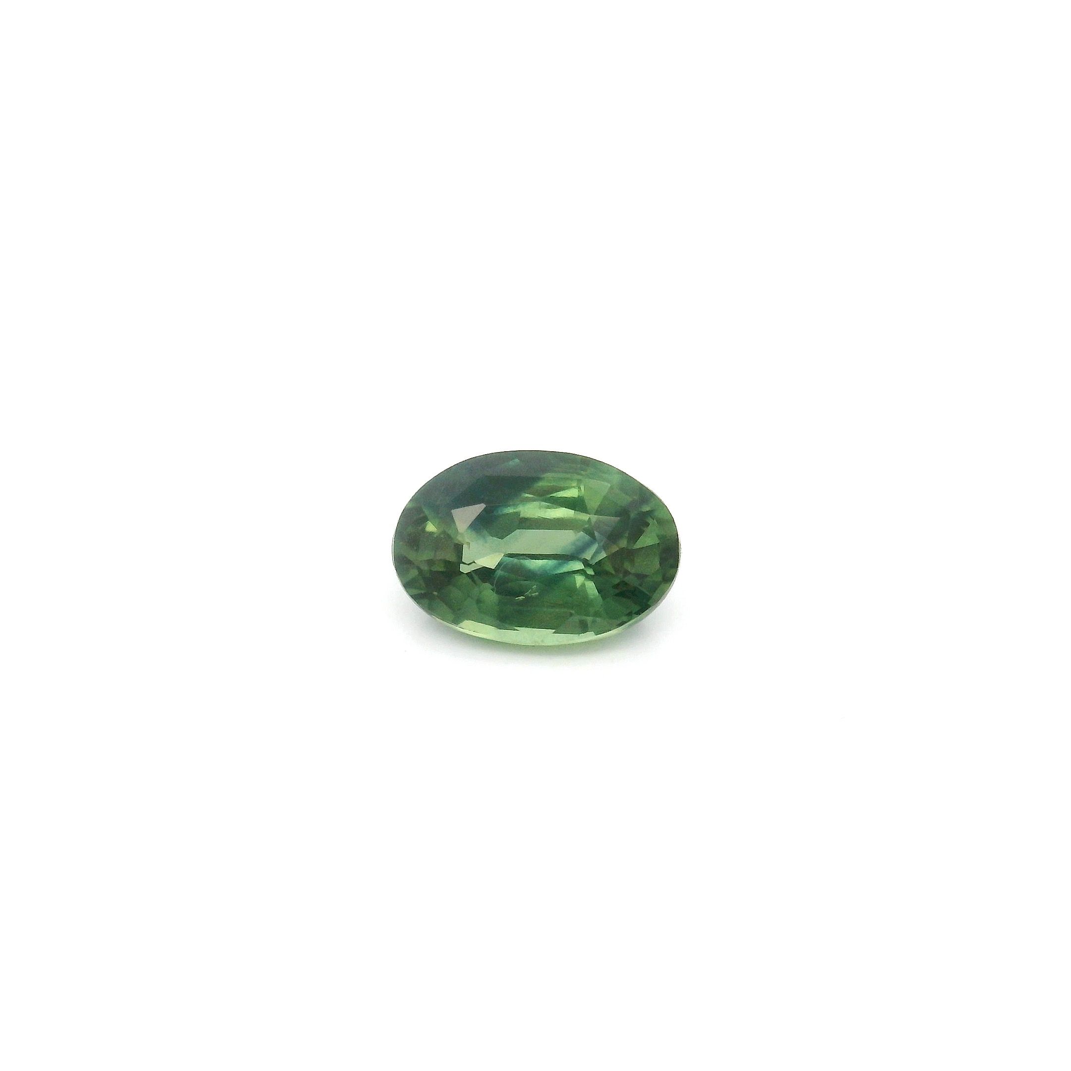 0.92 ct Oval Green Natural Sapphire