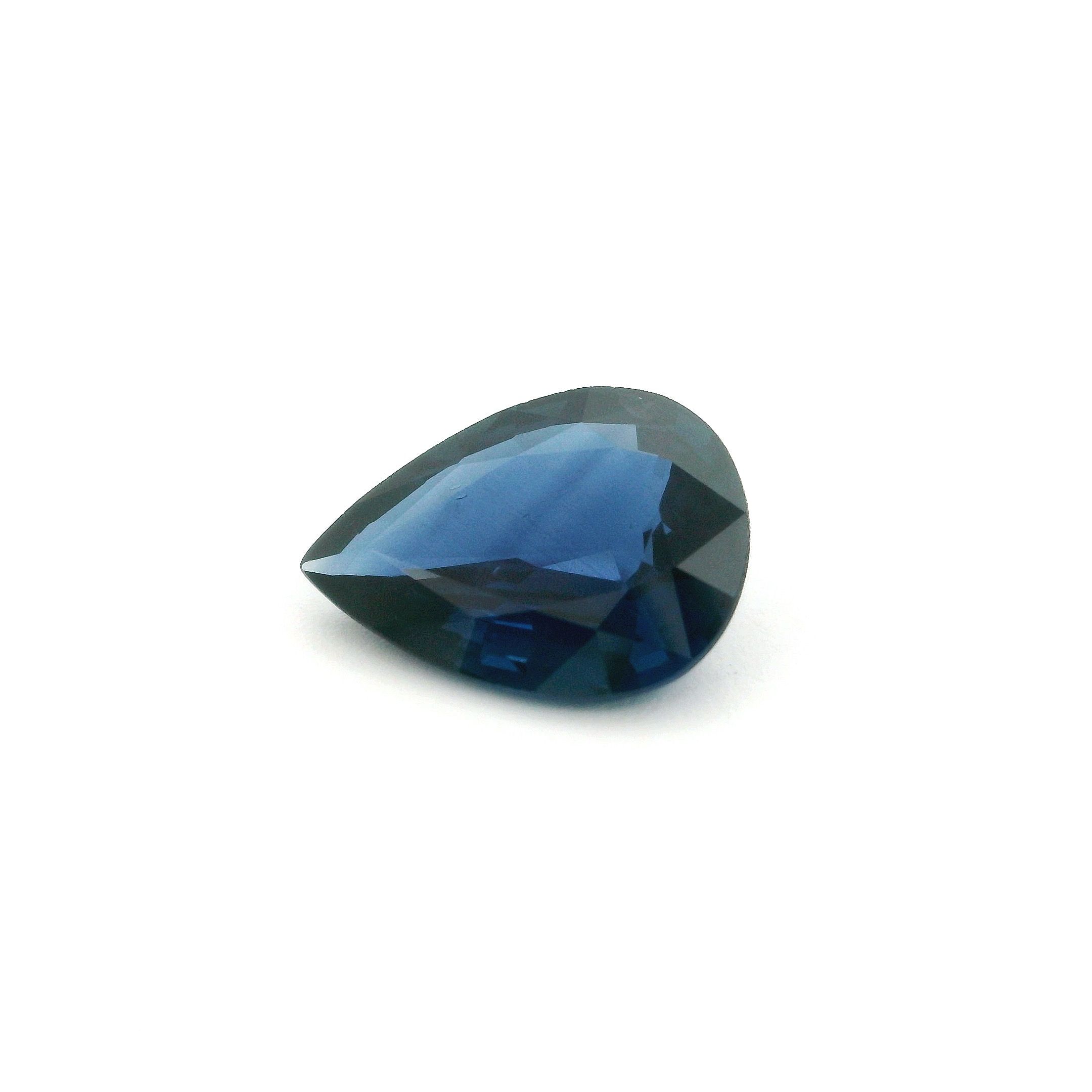 2.30 ct Pear Blue Natural Sapphire