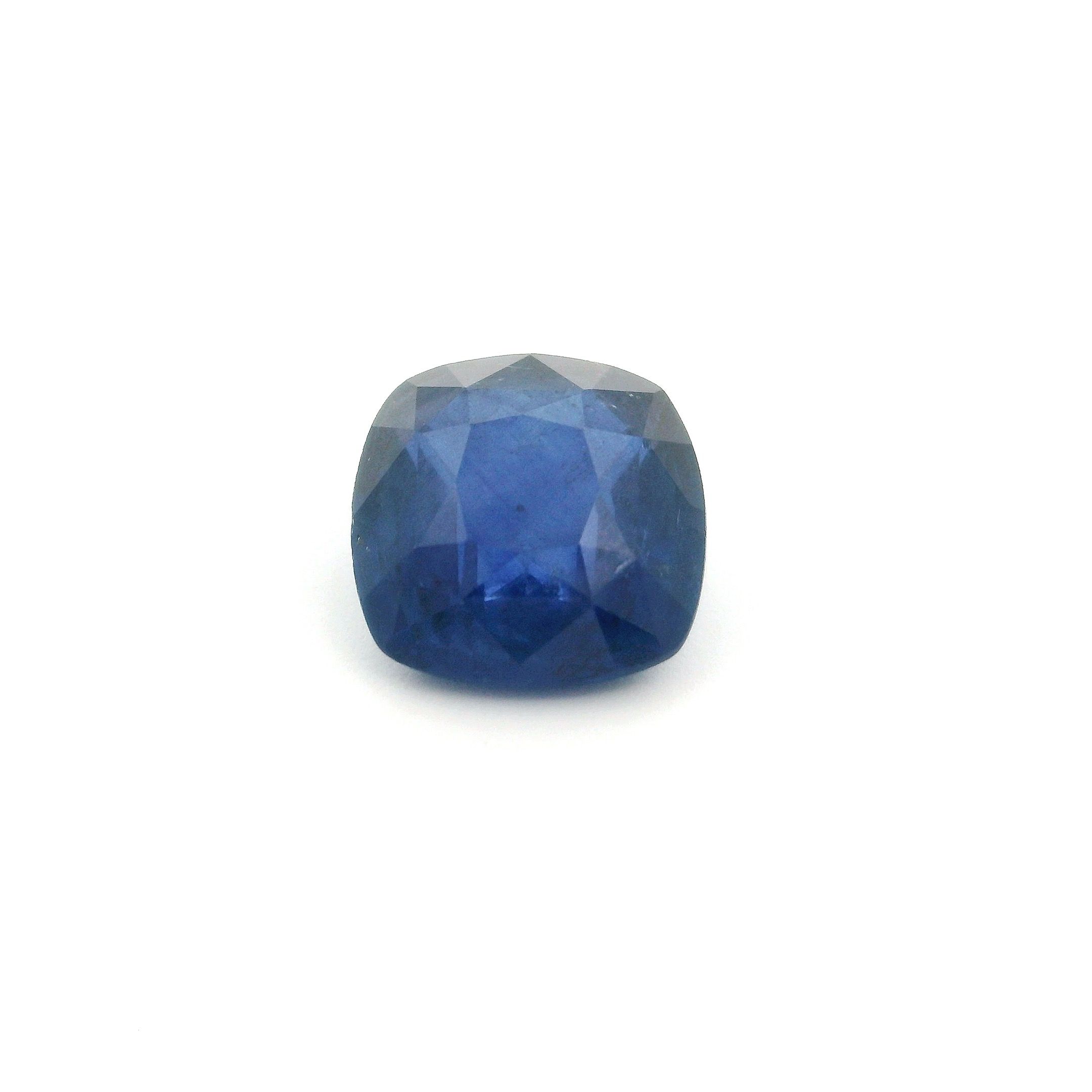3.27 ct Cushion Blue Natural Sapphire