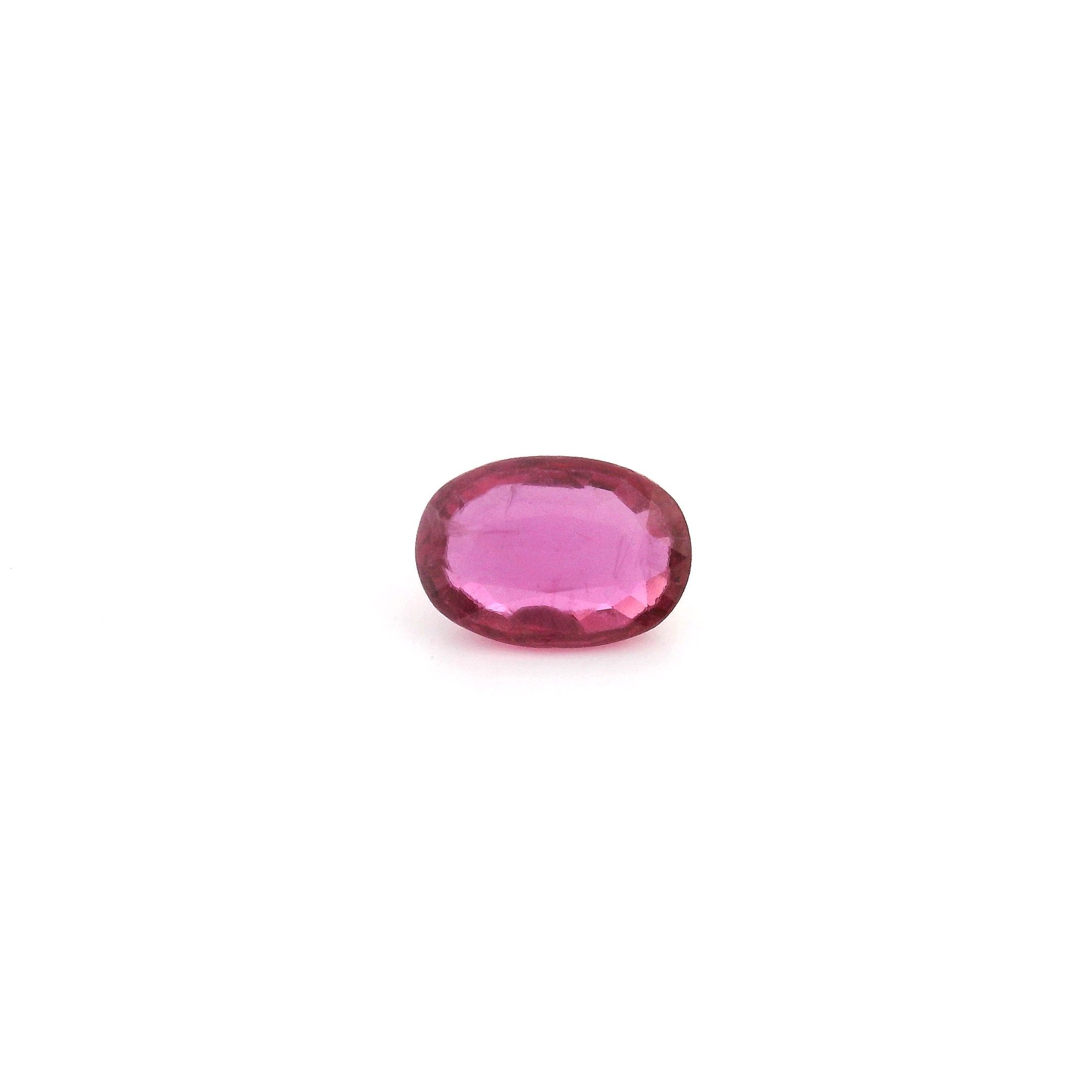 0.58 ct Oval Red Natural Ruby