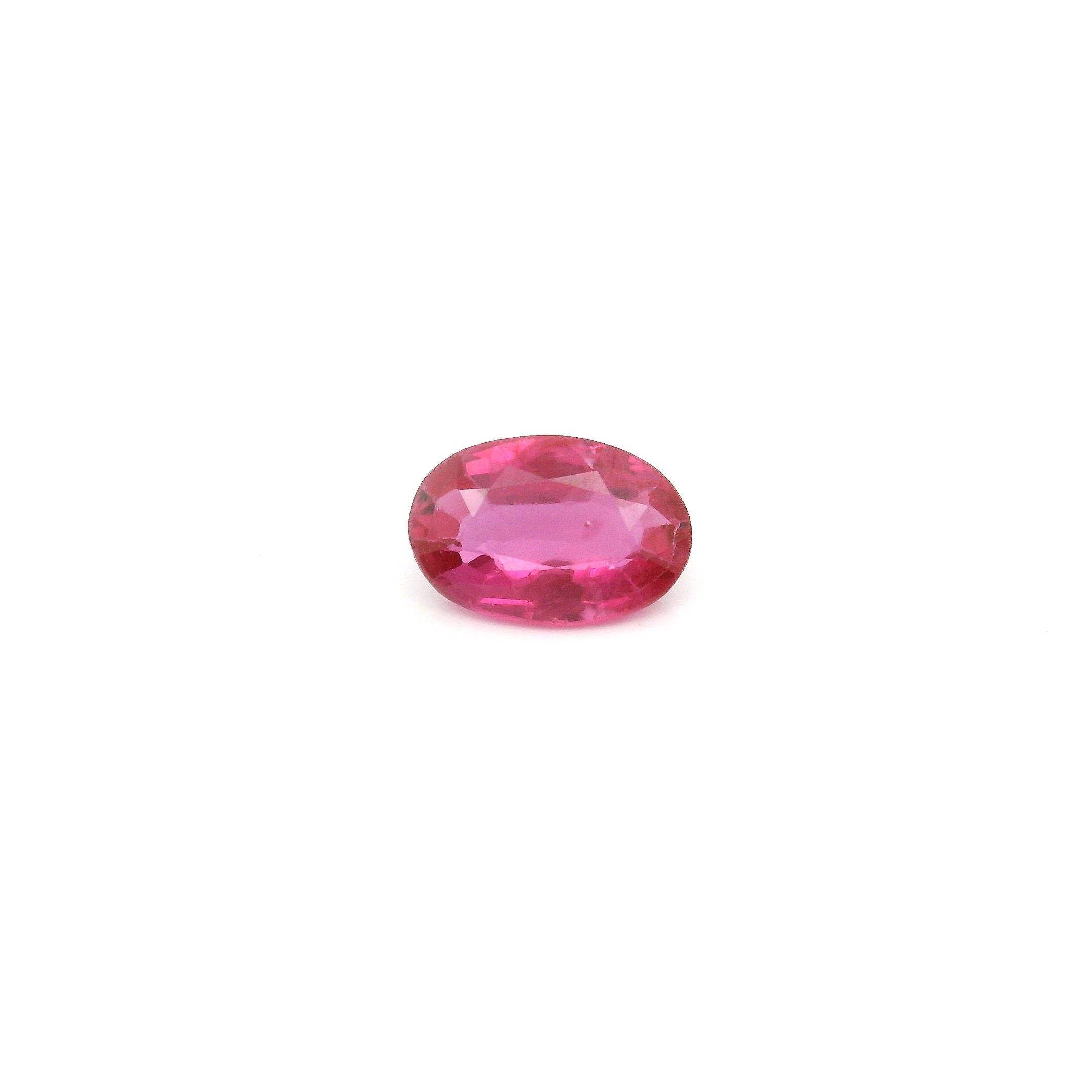 0.59 ct Oval Red Natural Ruby
