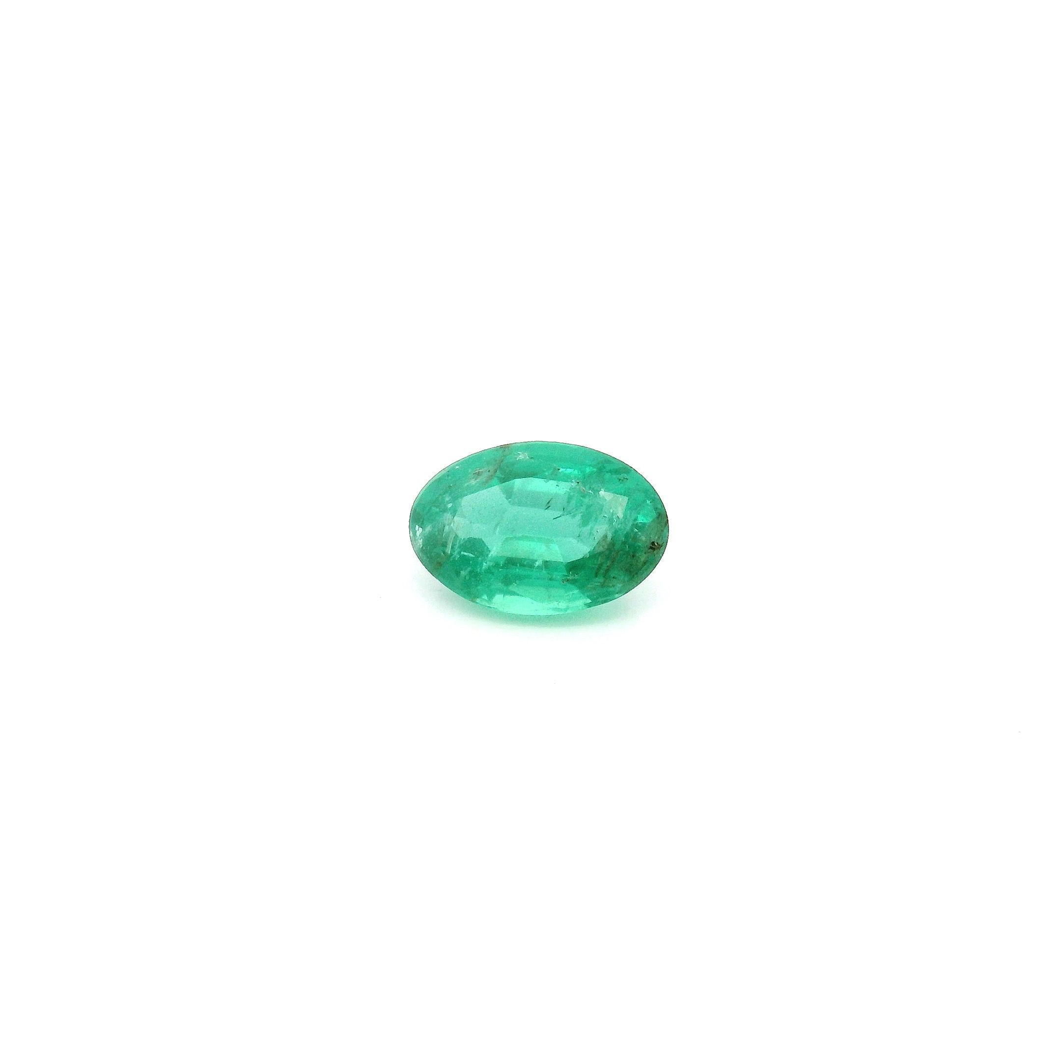 0.48 ct Oval Green Natural Emerald
