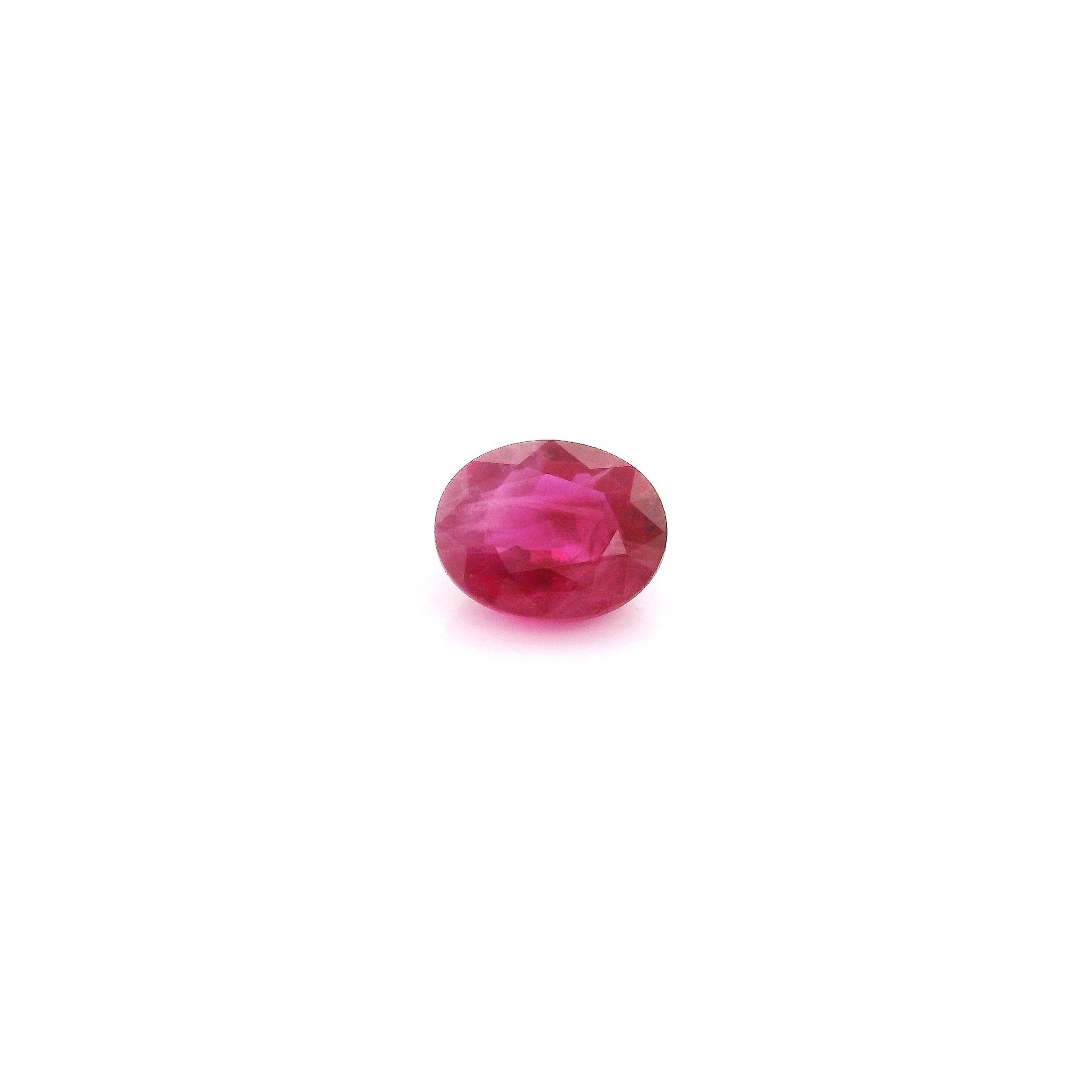 0.60 ct Oval Red Natural Ruby
