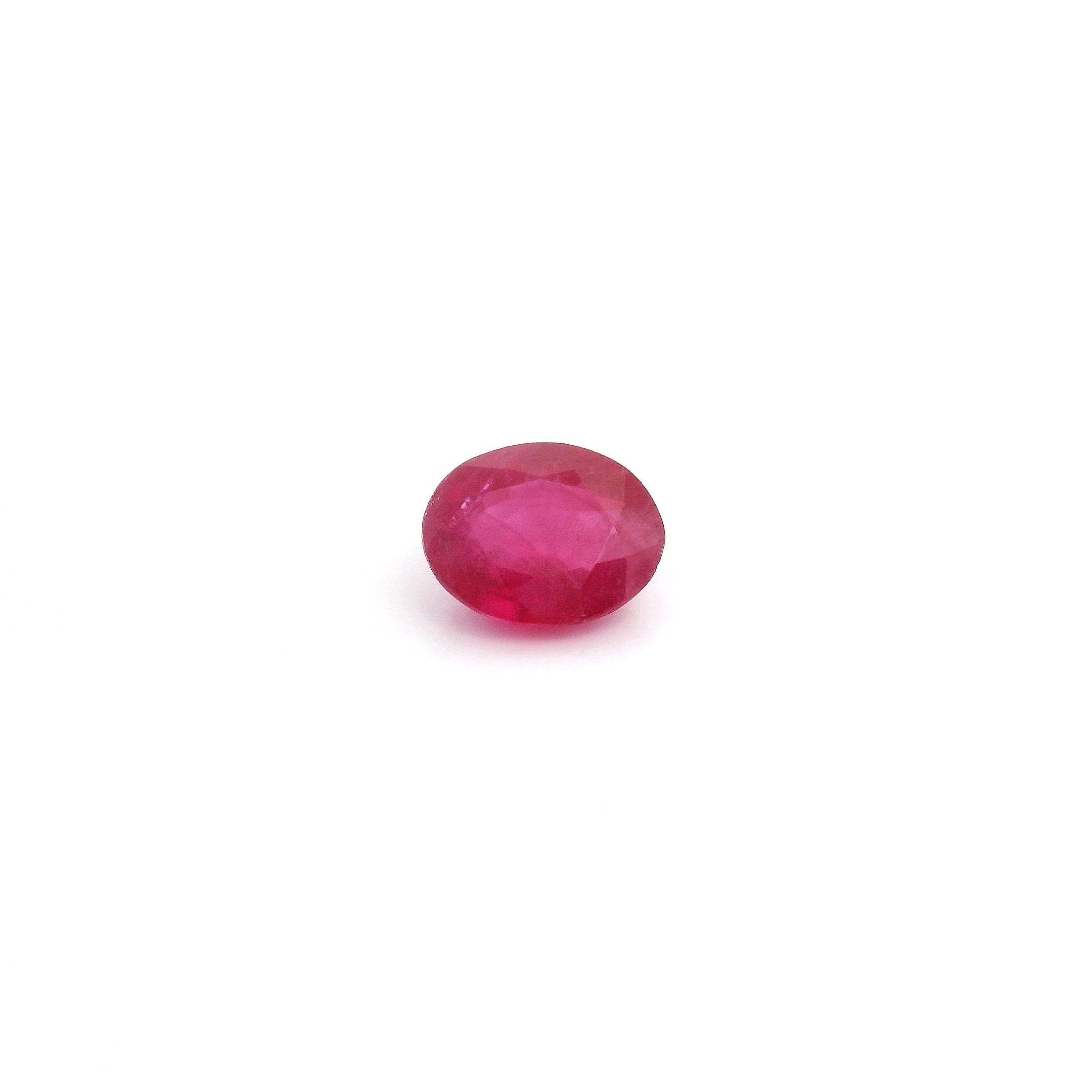 0.60 ct Oval Red Natural Ruby