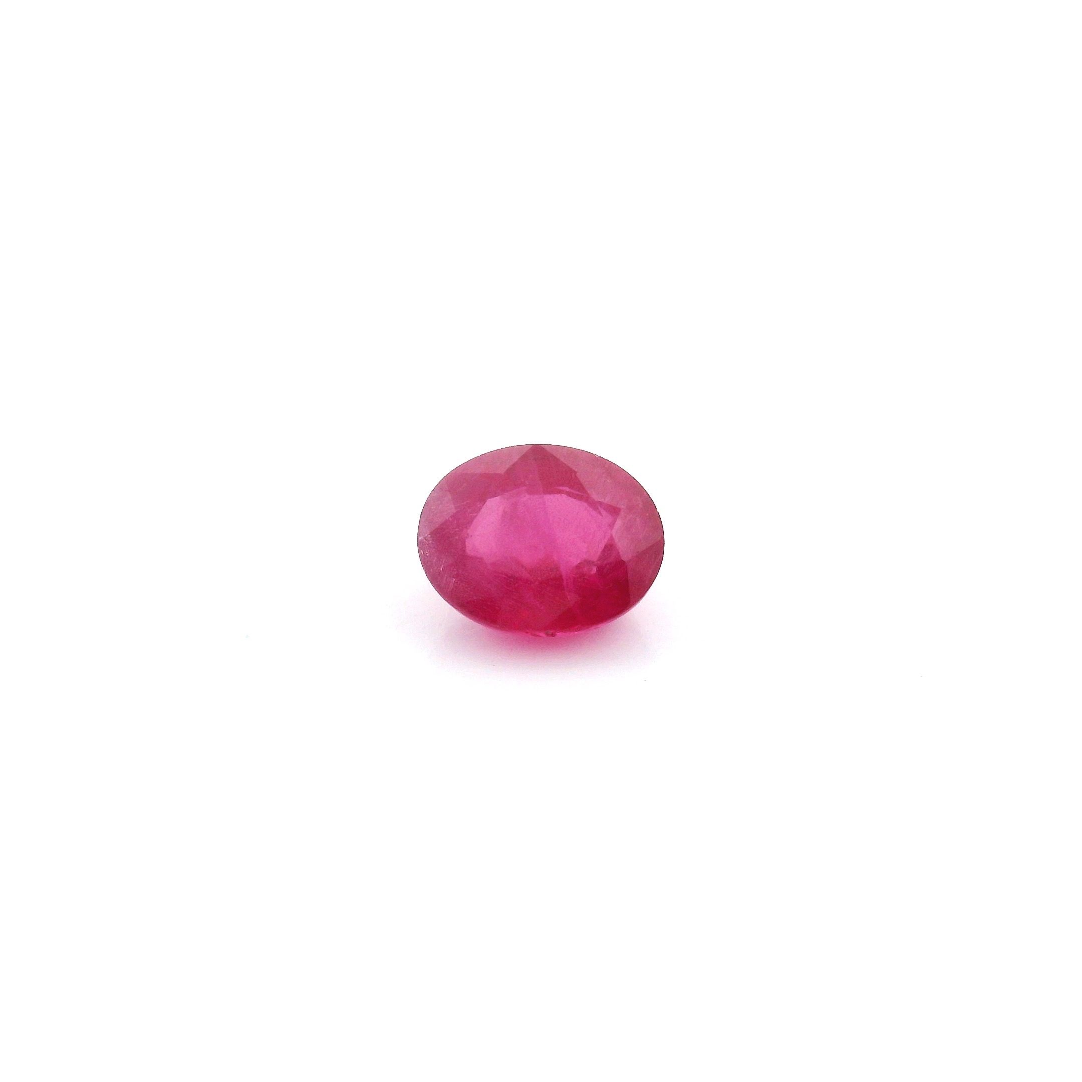 0.71 ct Oval Red Natural Ruby