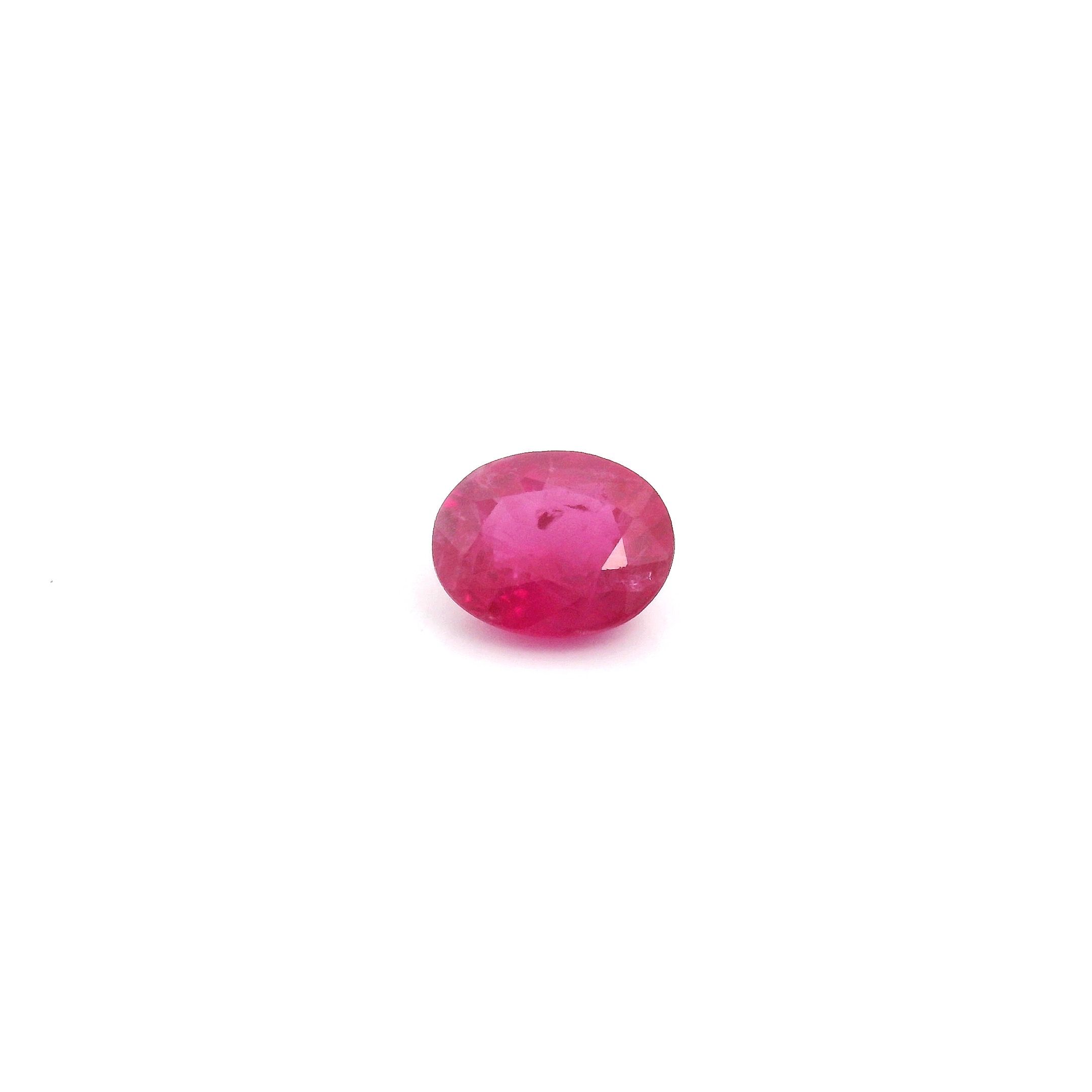 0.59 ct Oval Red Natural Ruby