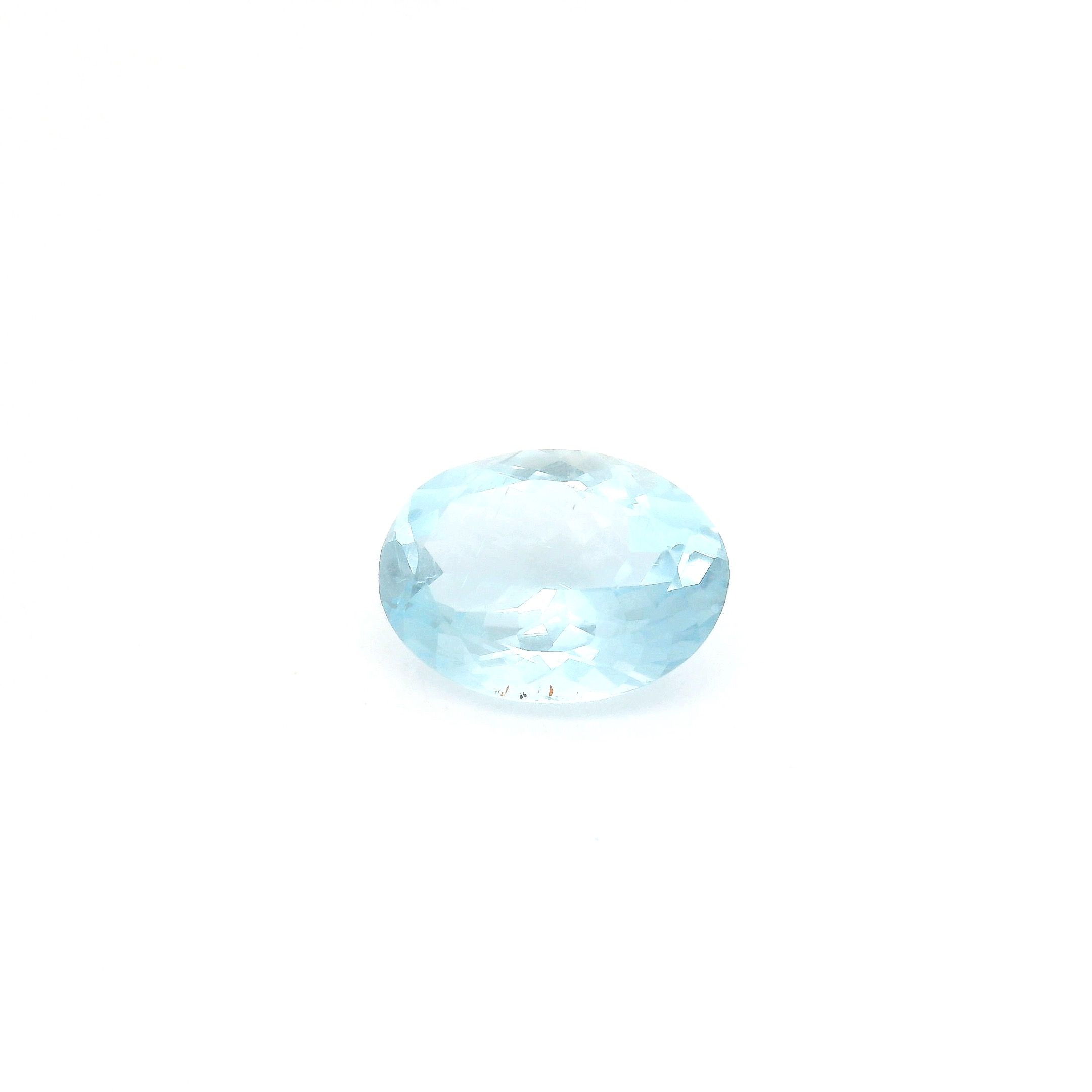 1.07 ct Oval Blue Natural Aquamarine