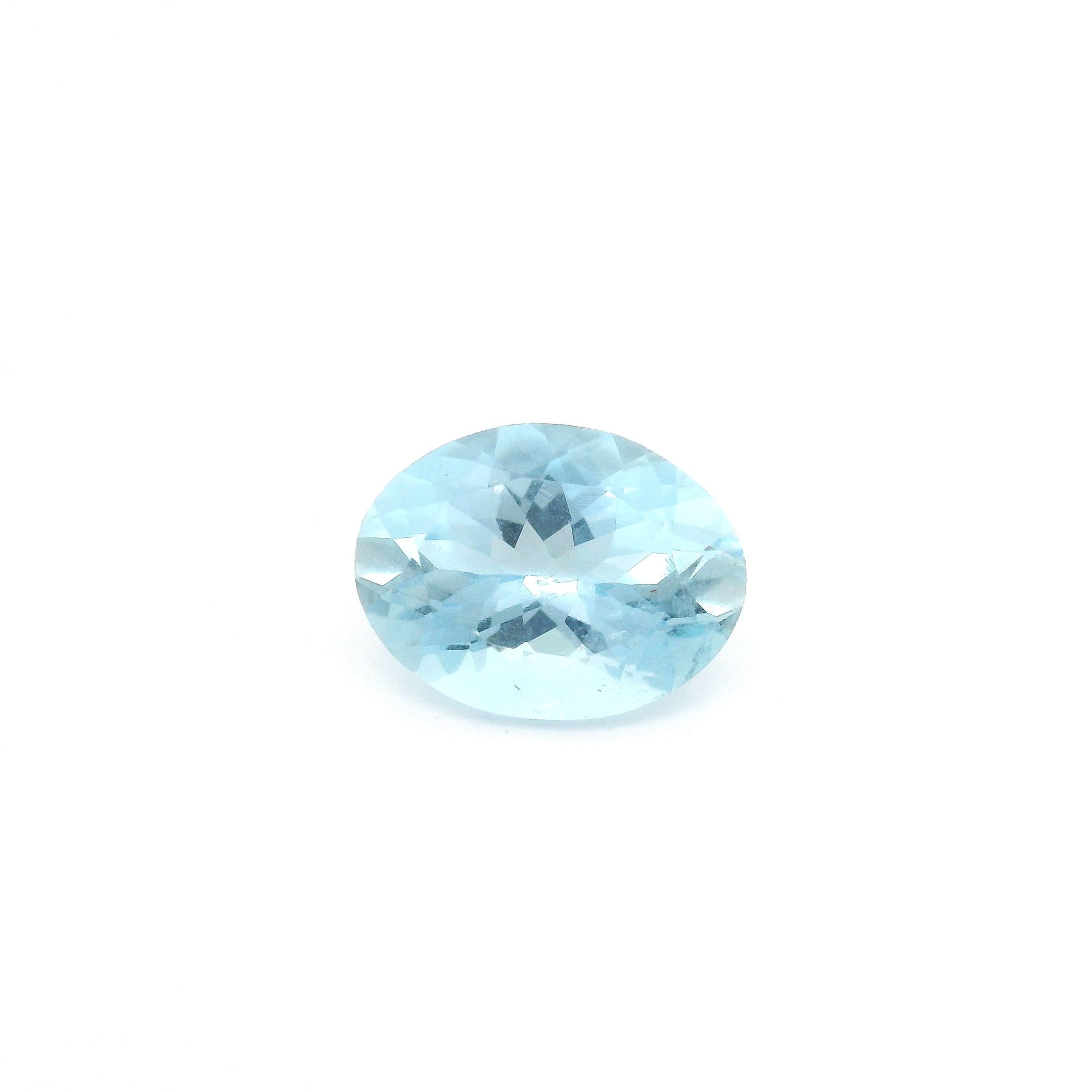 1.41 ct Oval Blue Natural Aquamarine