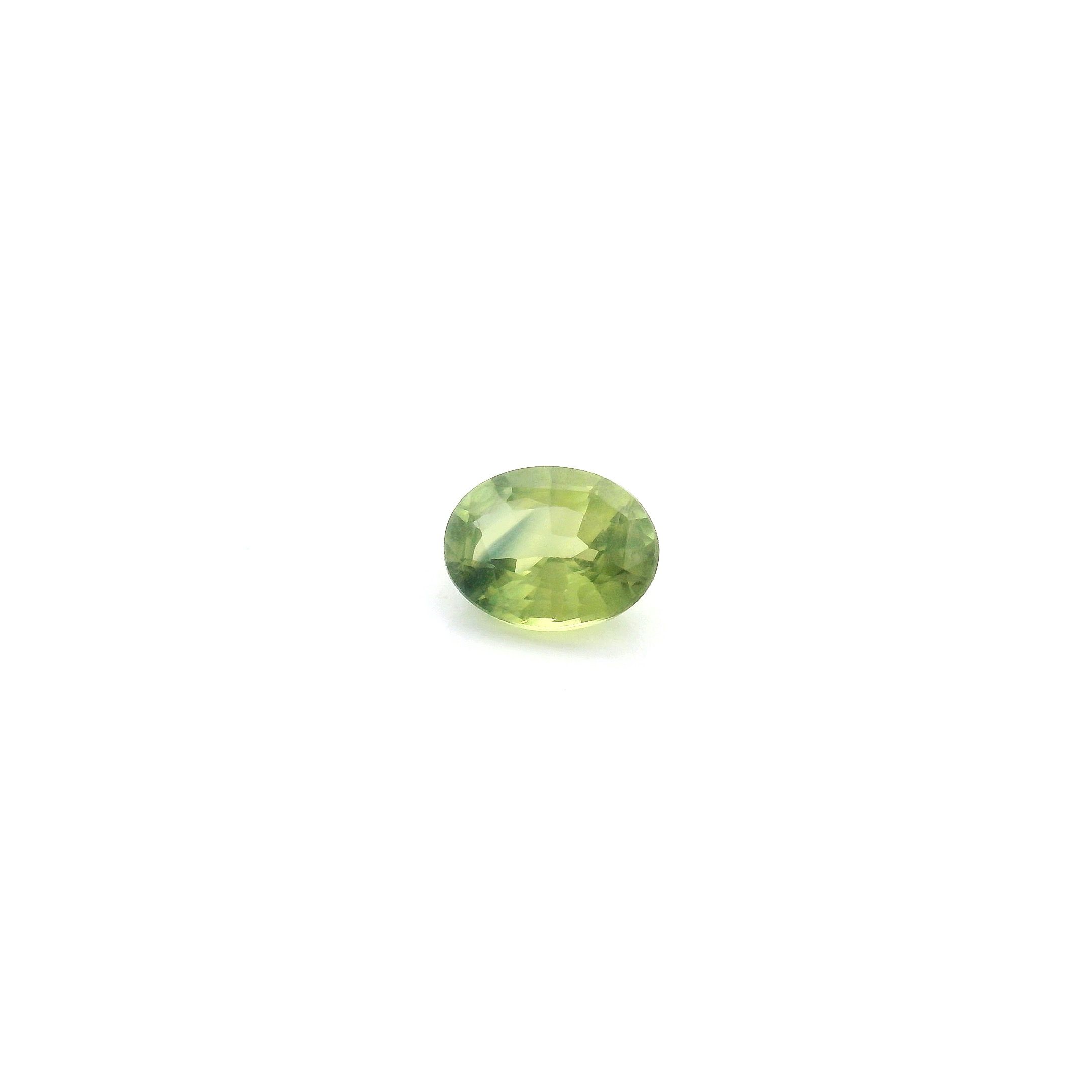 0.45 ct Oval Green Natural Sapphire