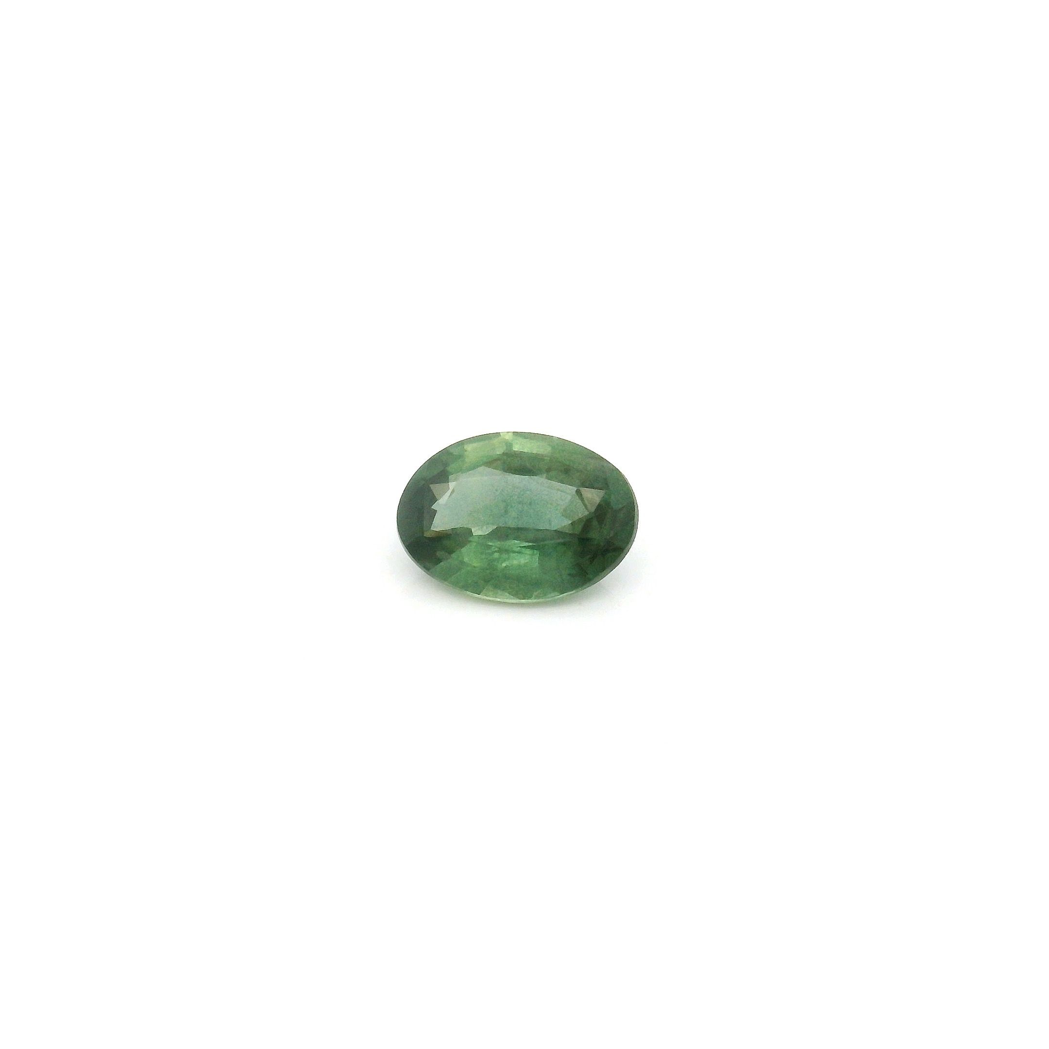 0.57 ct Oval Green Natural Sapphire