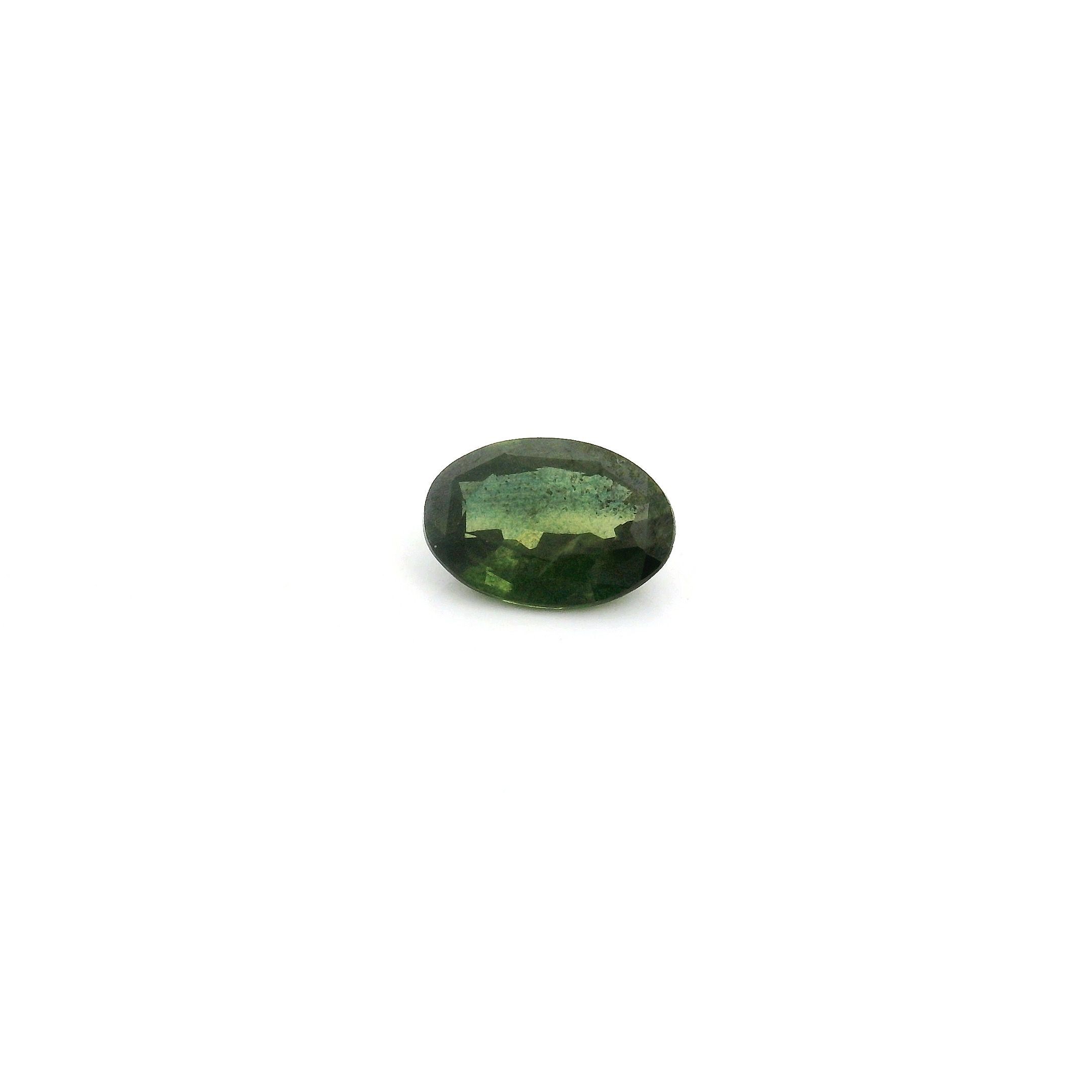 0.48 ct Oval Green Natural Sapphire