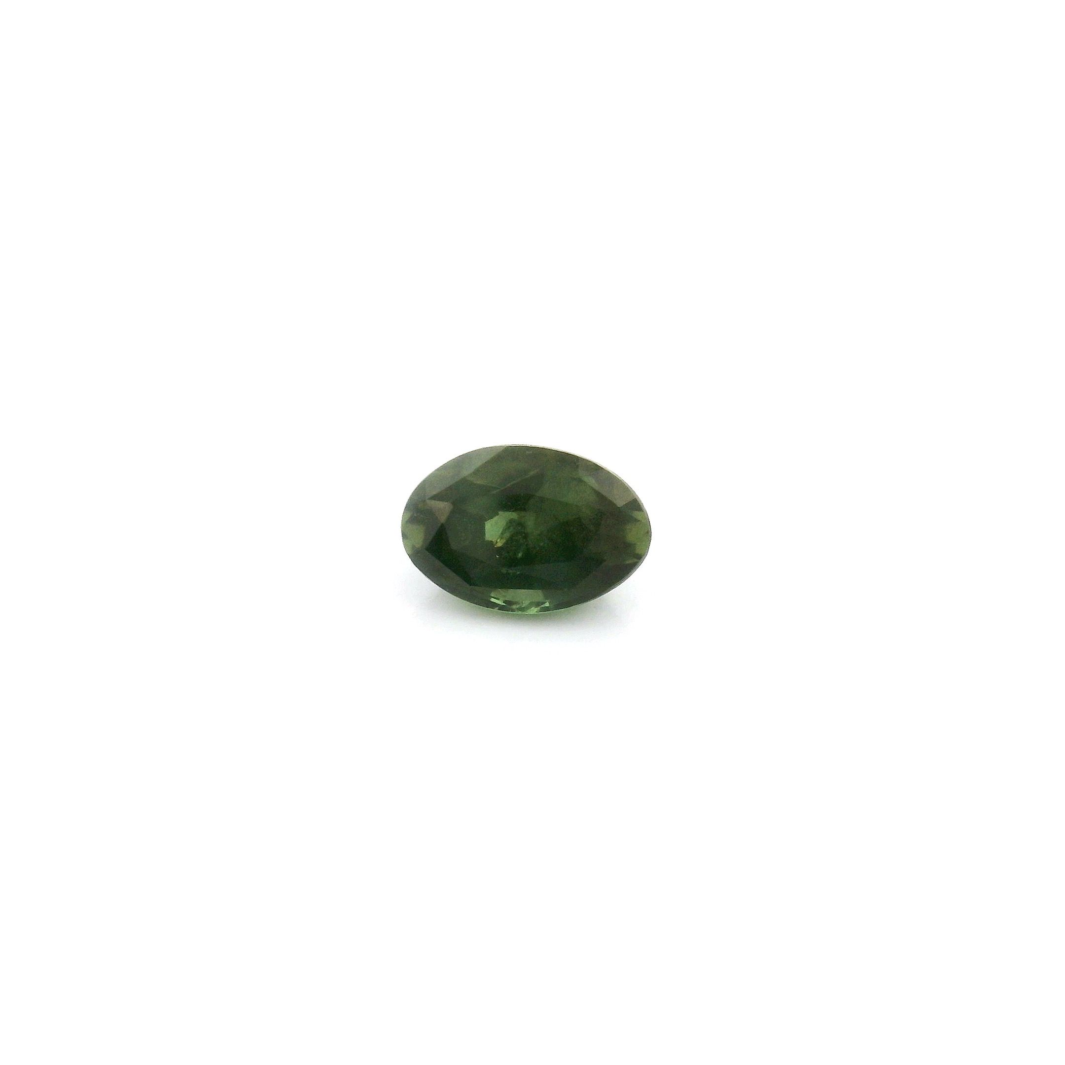 0.65 ct Oval Green Natural Sapphire