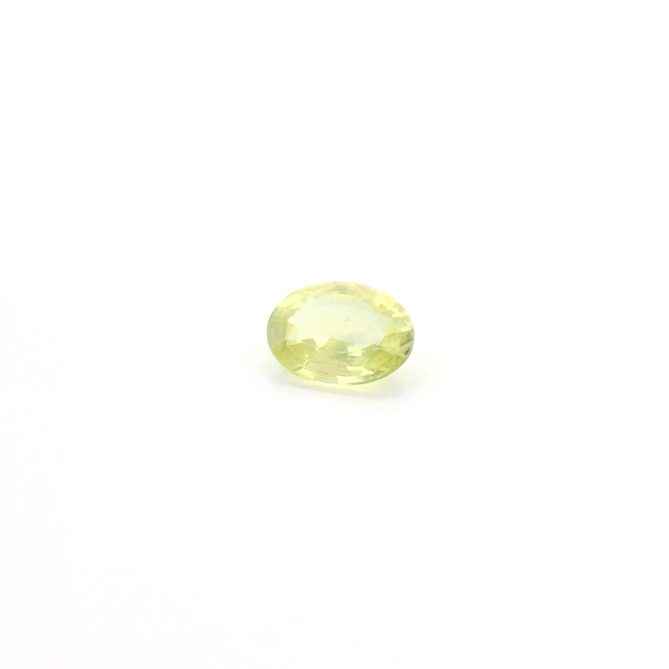 0.46 ct Oval Yellow Natural Sapphire