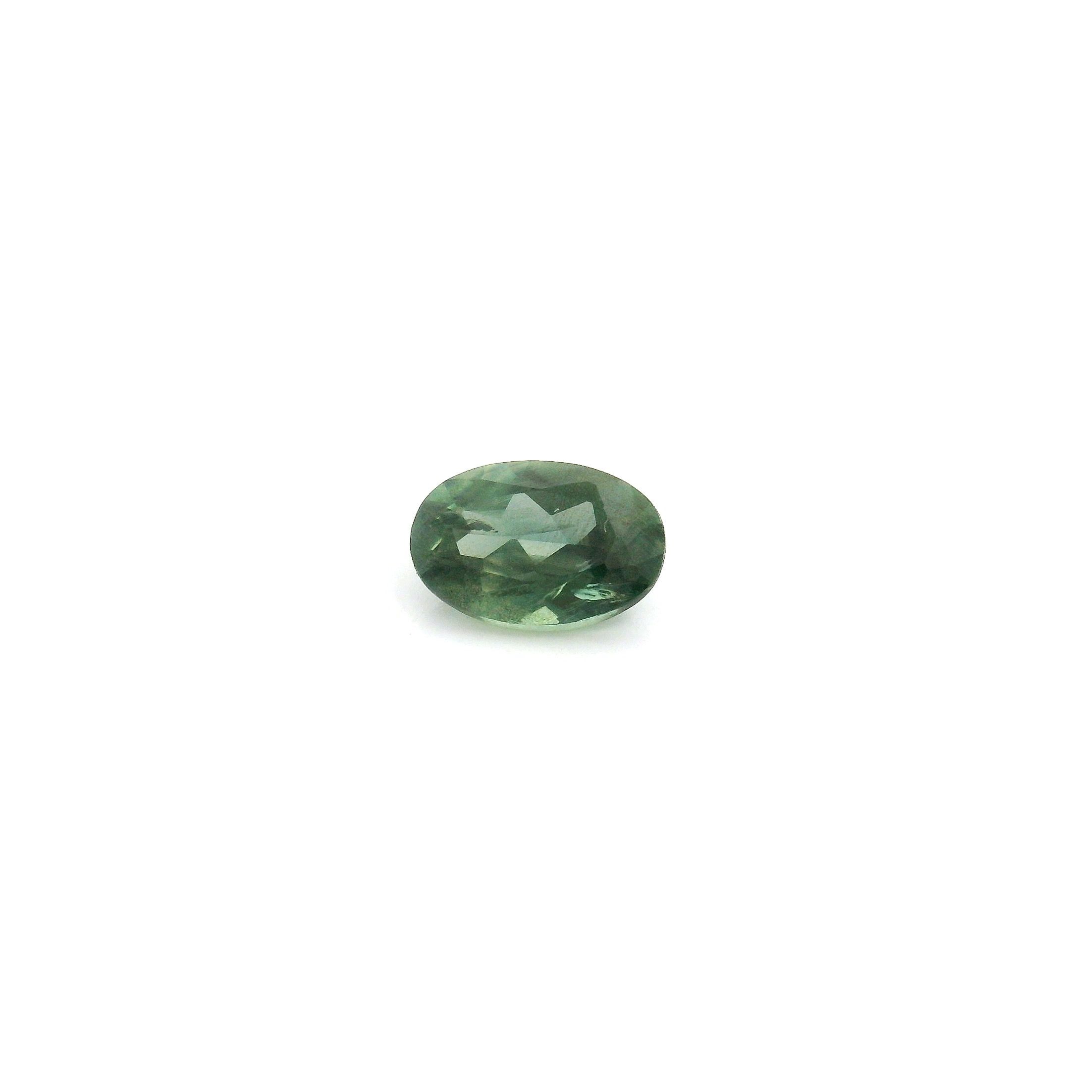 0.61 ct Oval Green Natural Sapphire