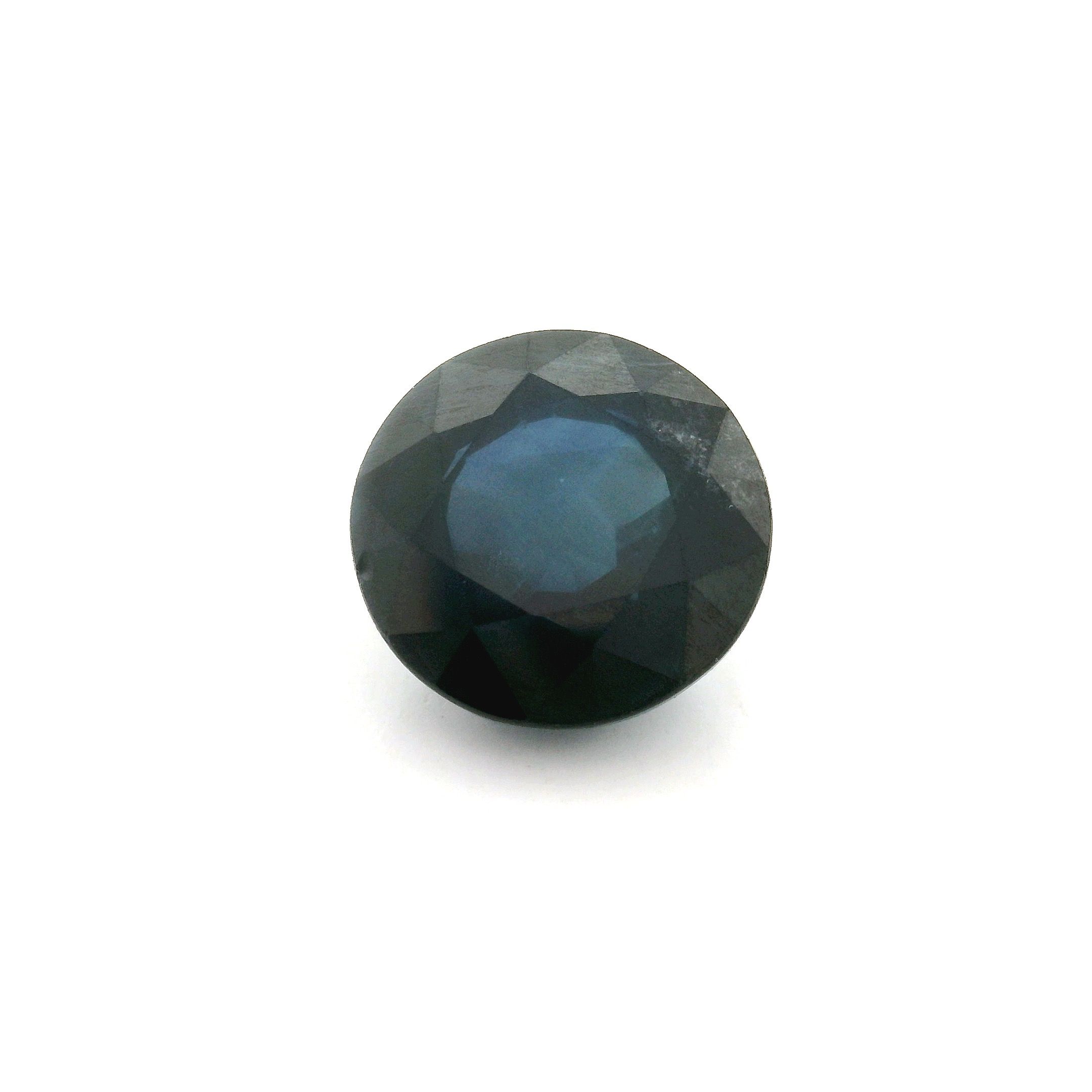 4.63 ct Round Blue Natural Sapphire