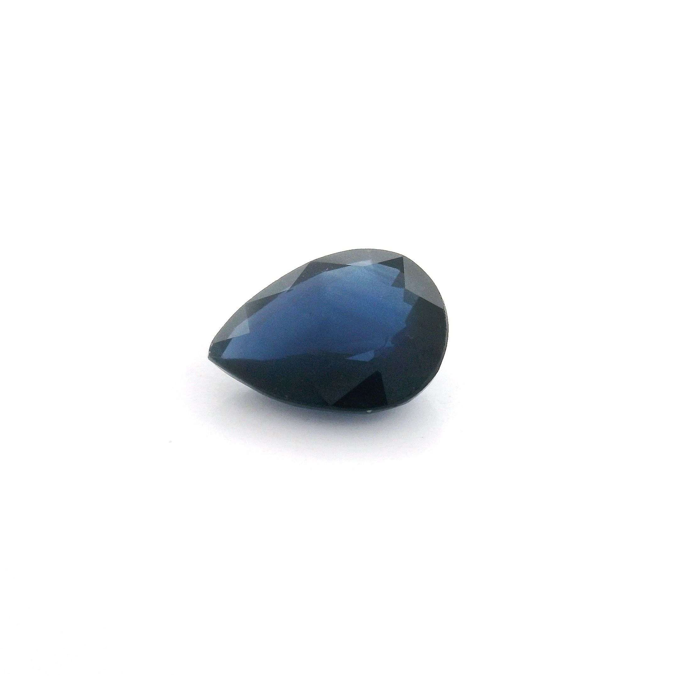 1.89 ct Pear Blue Natural Sapphire