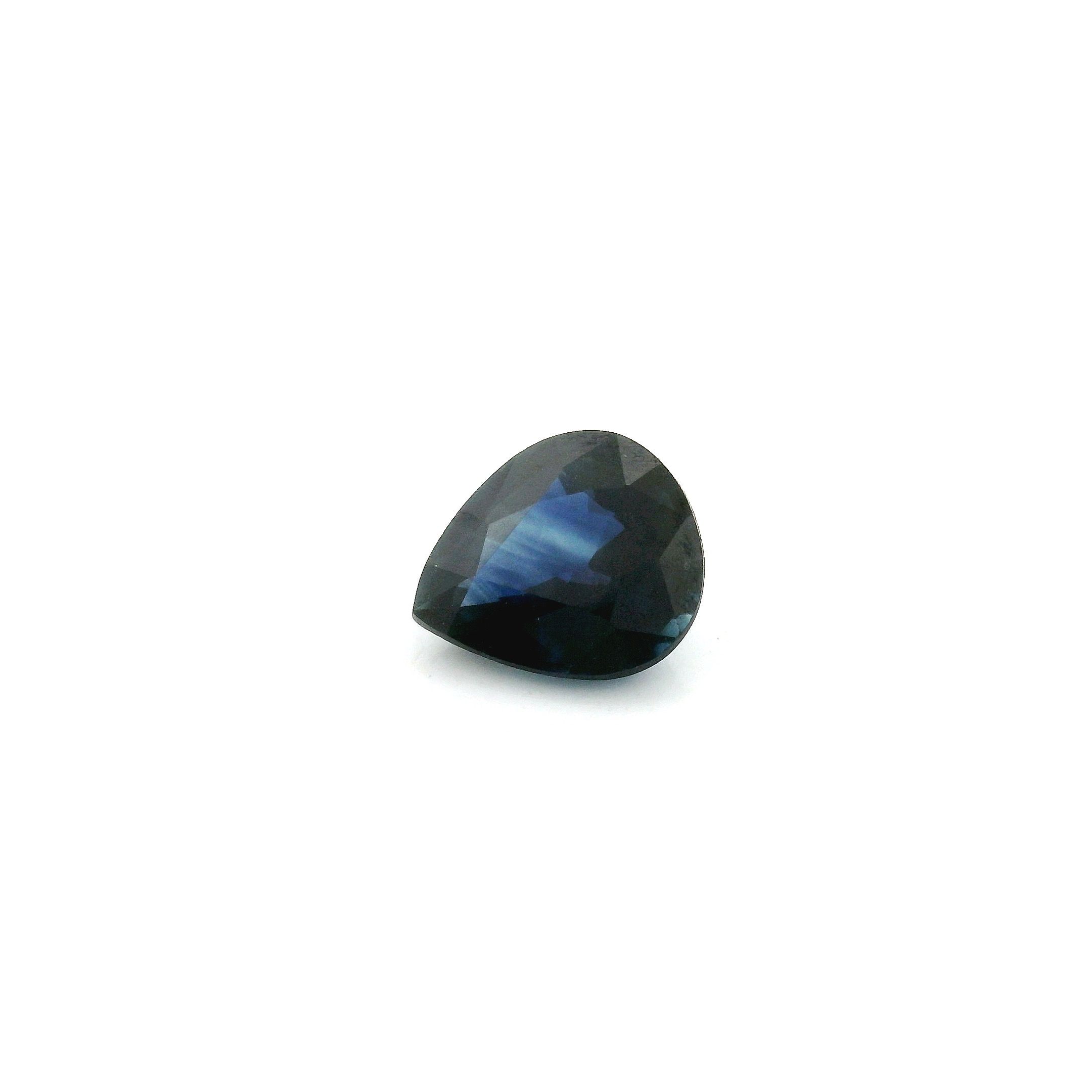 1.09 ct Pear Blue Natural Sapphire