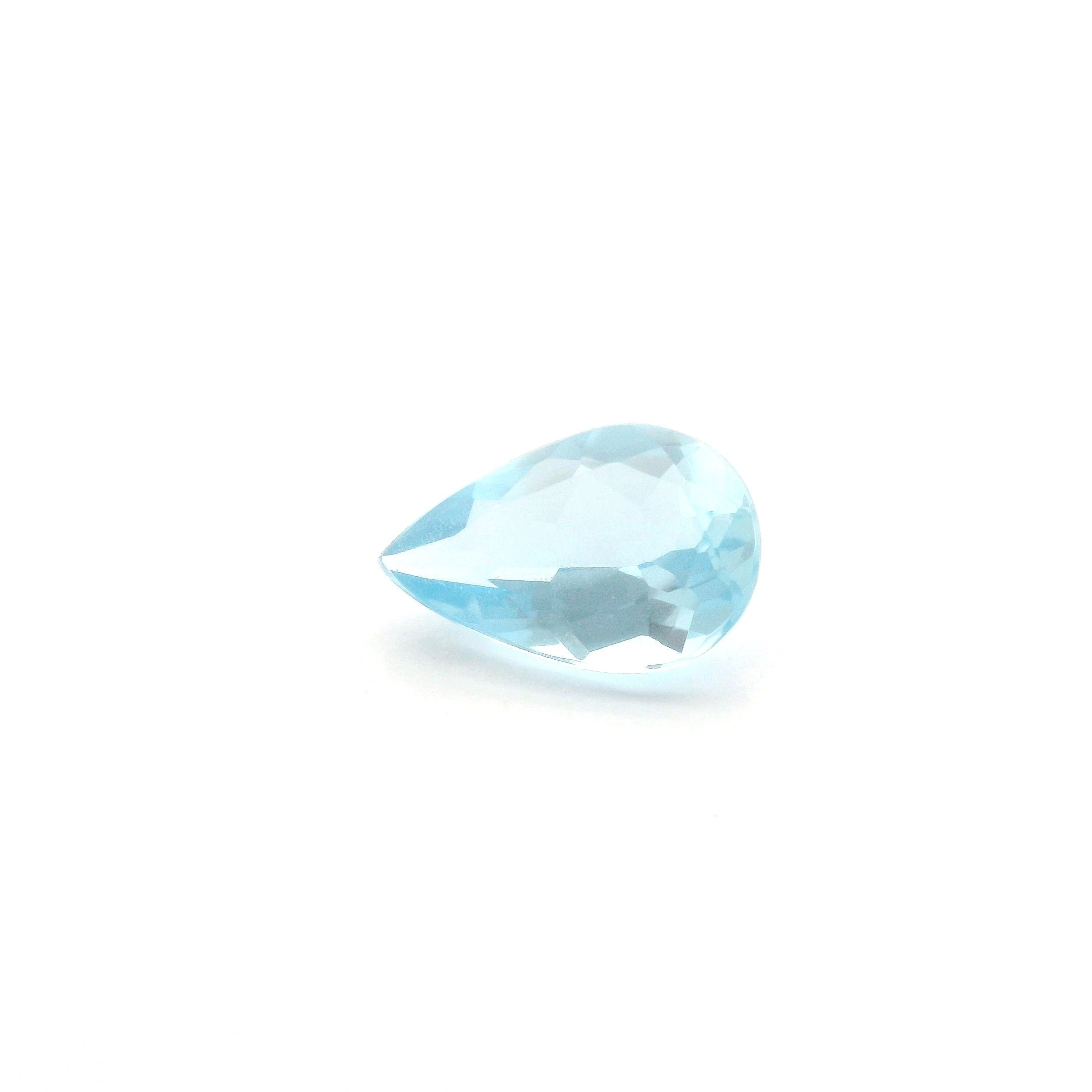 1.04 ct Pear Blue Natural Aquamarine