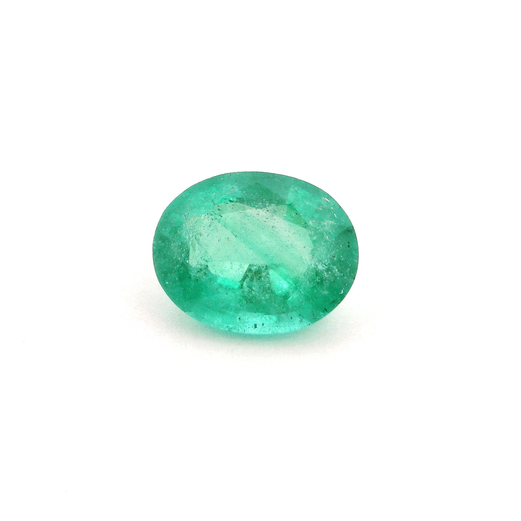 2.49 ct Oval Green Natural Emerald