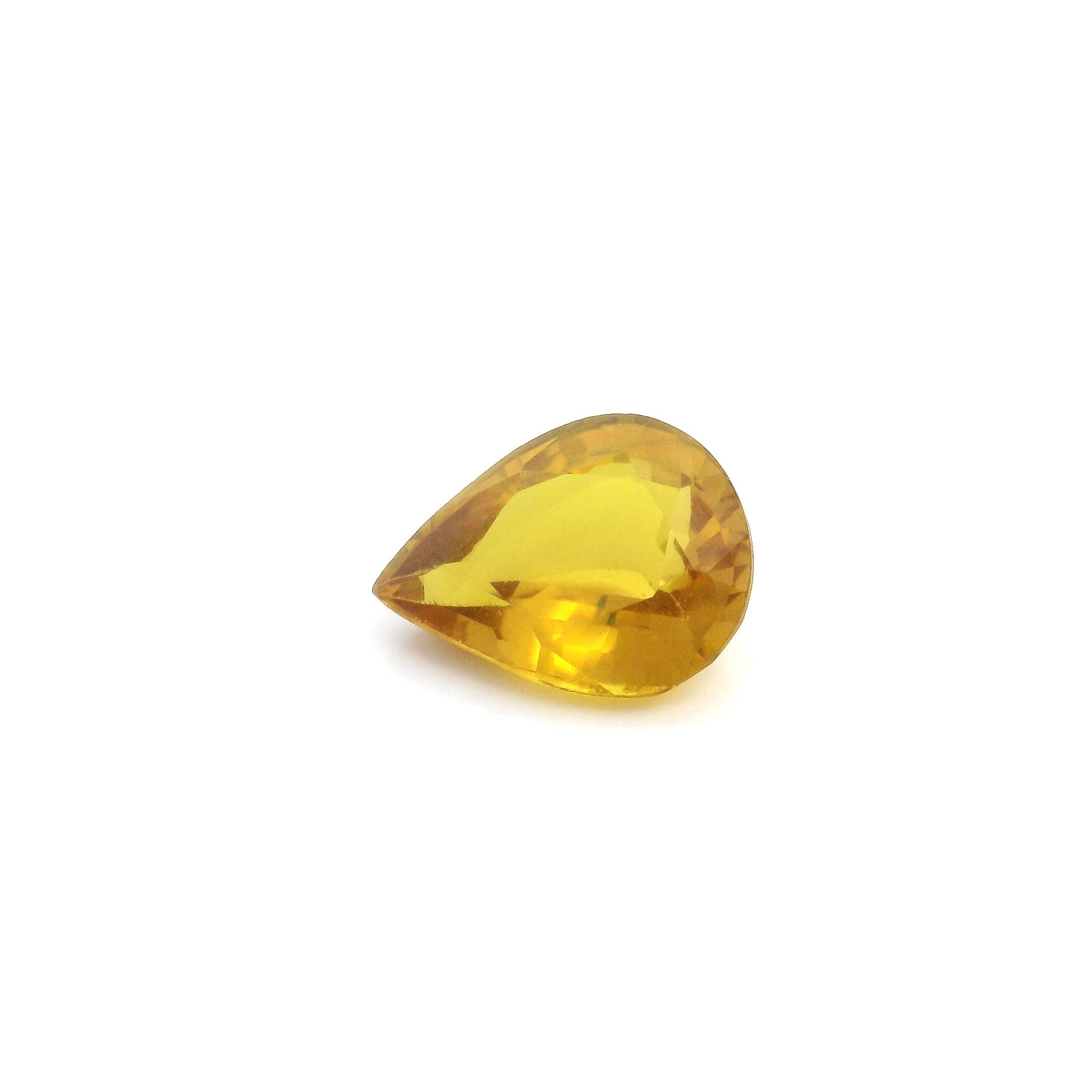 1.82 ct Pear Yellow Natural Sapphire