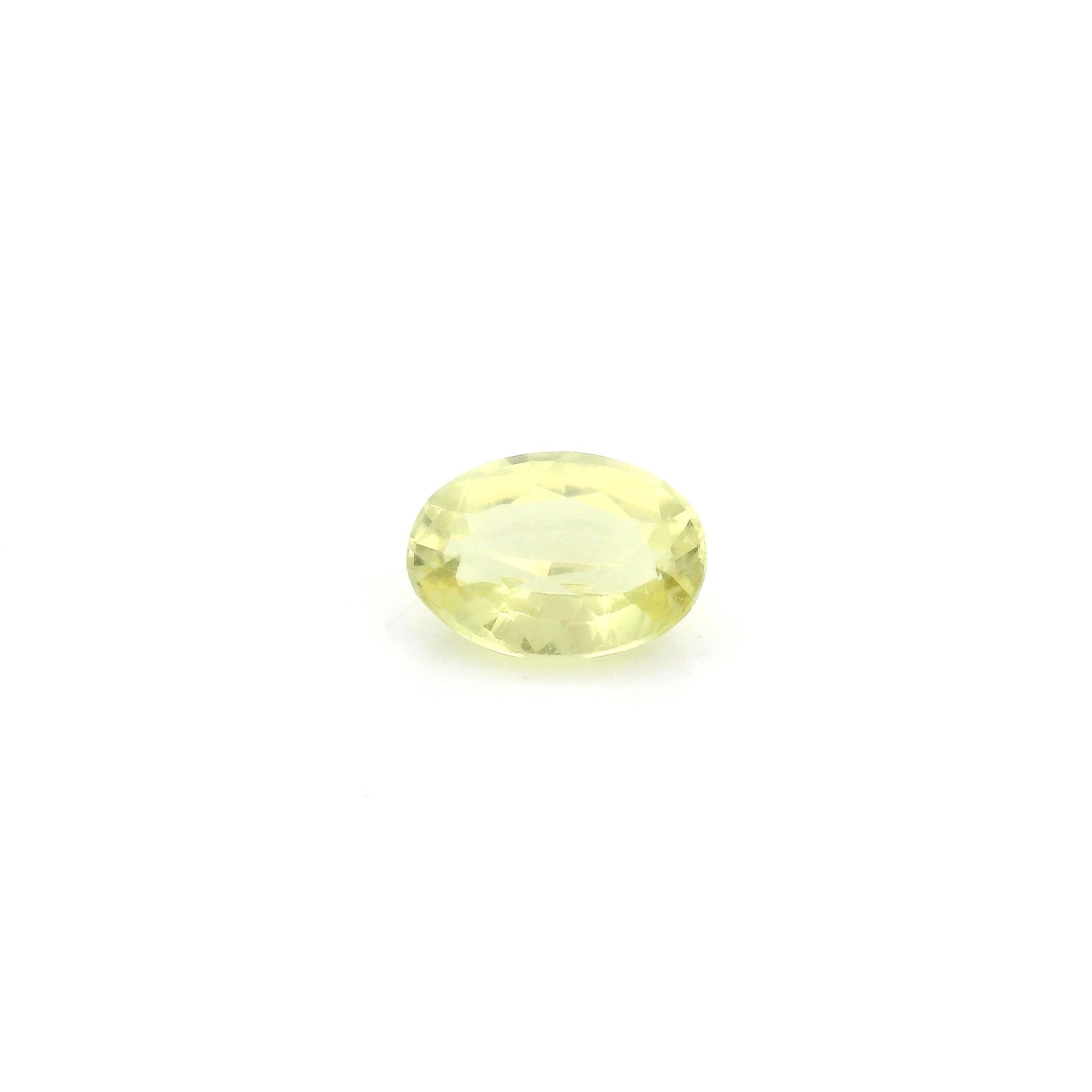 1.01 ct Oval Yellow Natural Sapphire
