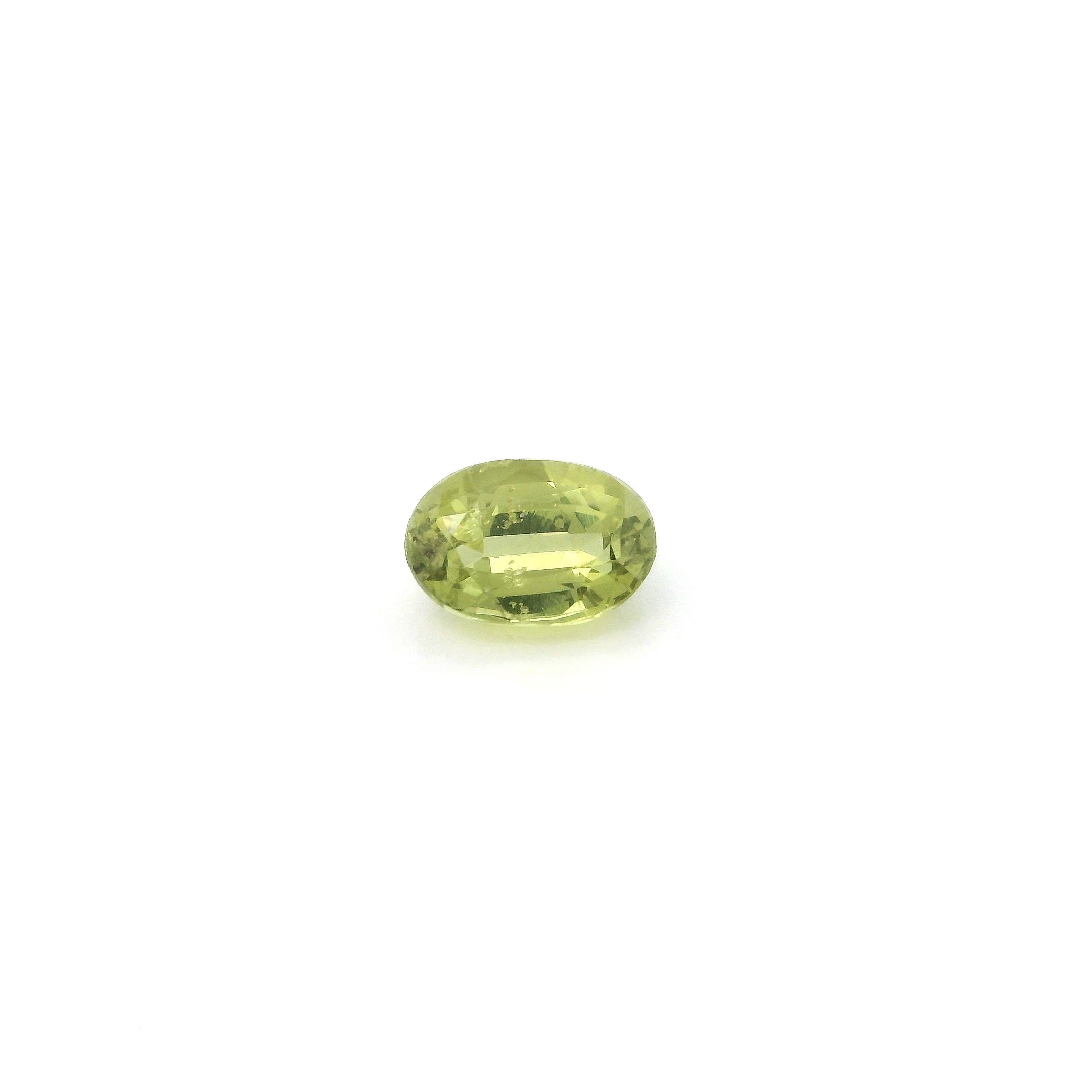 0.69 ct Oval Yellow Natural Sapphire