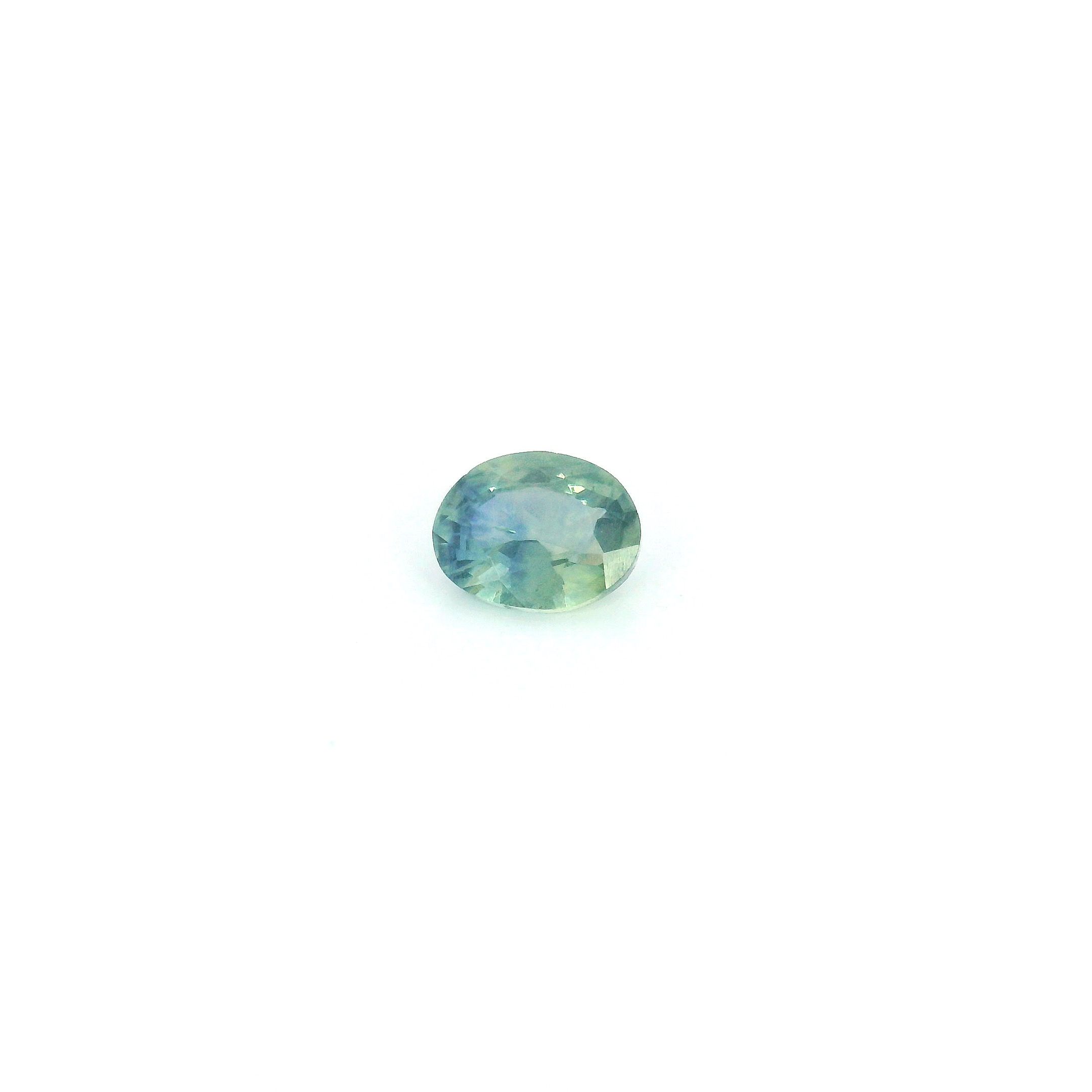 0.39 ct Oval Green Natural Sapphire