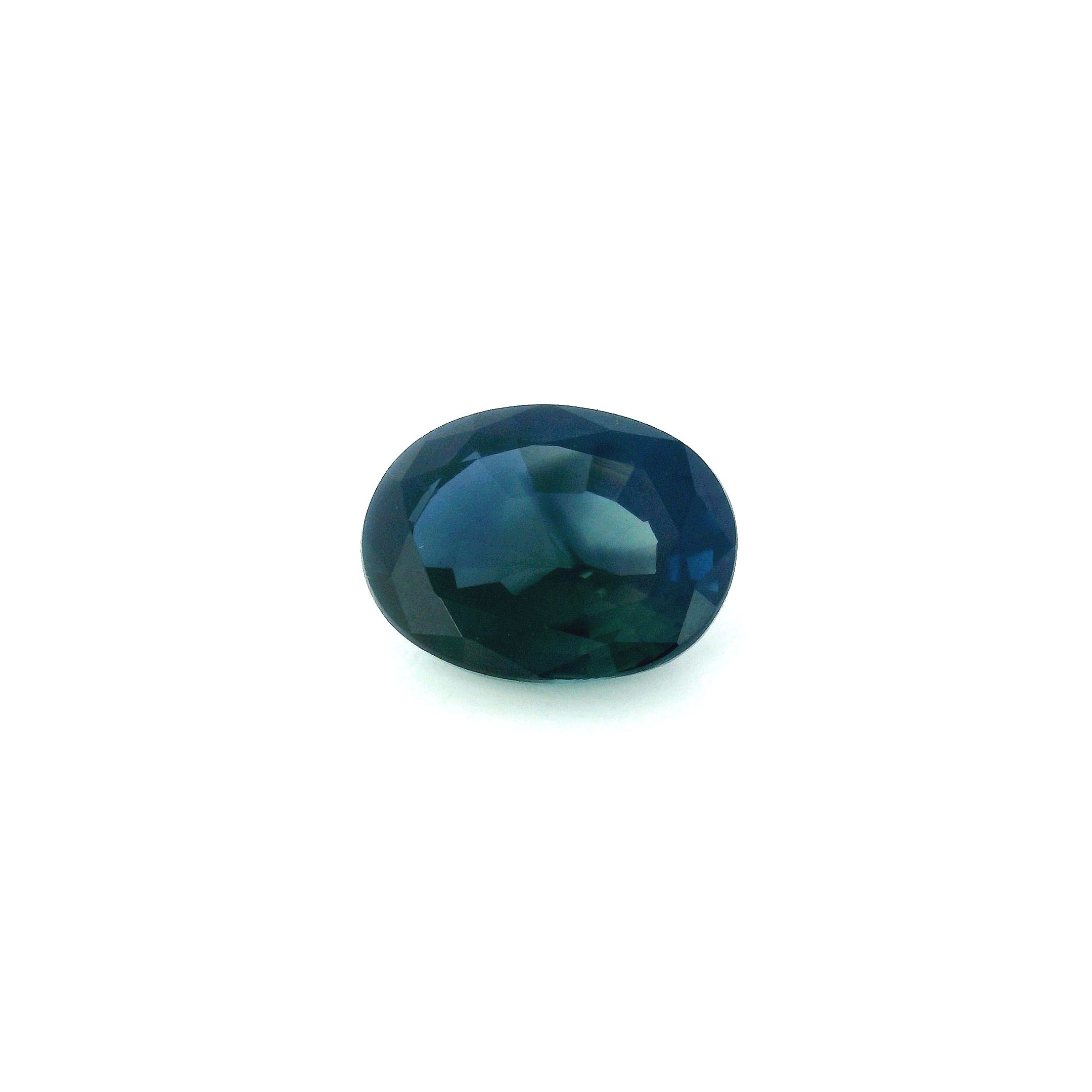 2.14 ct Oval Blue Natural Sapphire