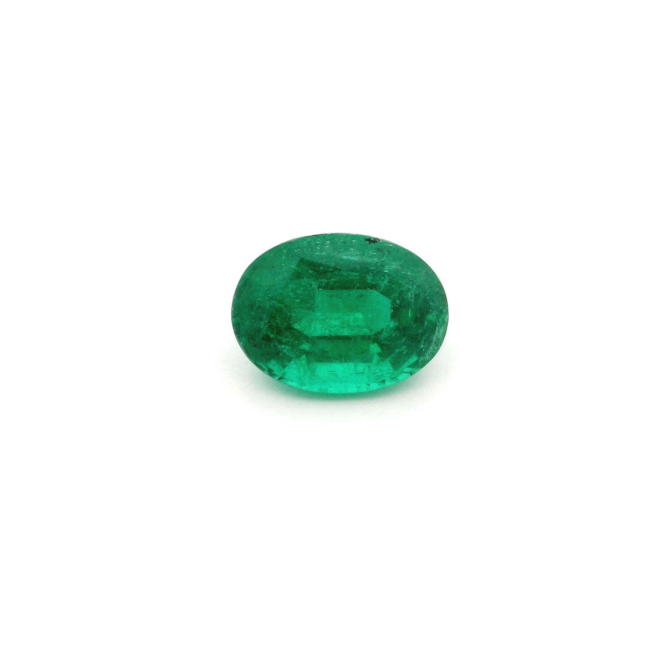 2.12 ct Oval Green Natural Emerald