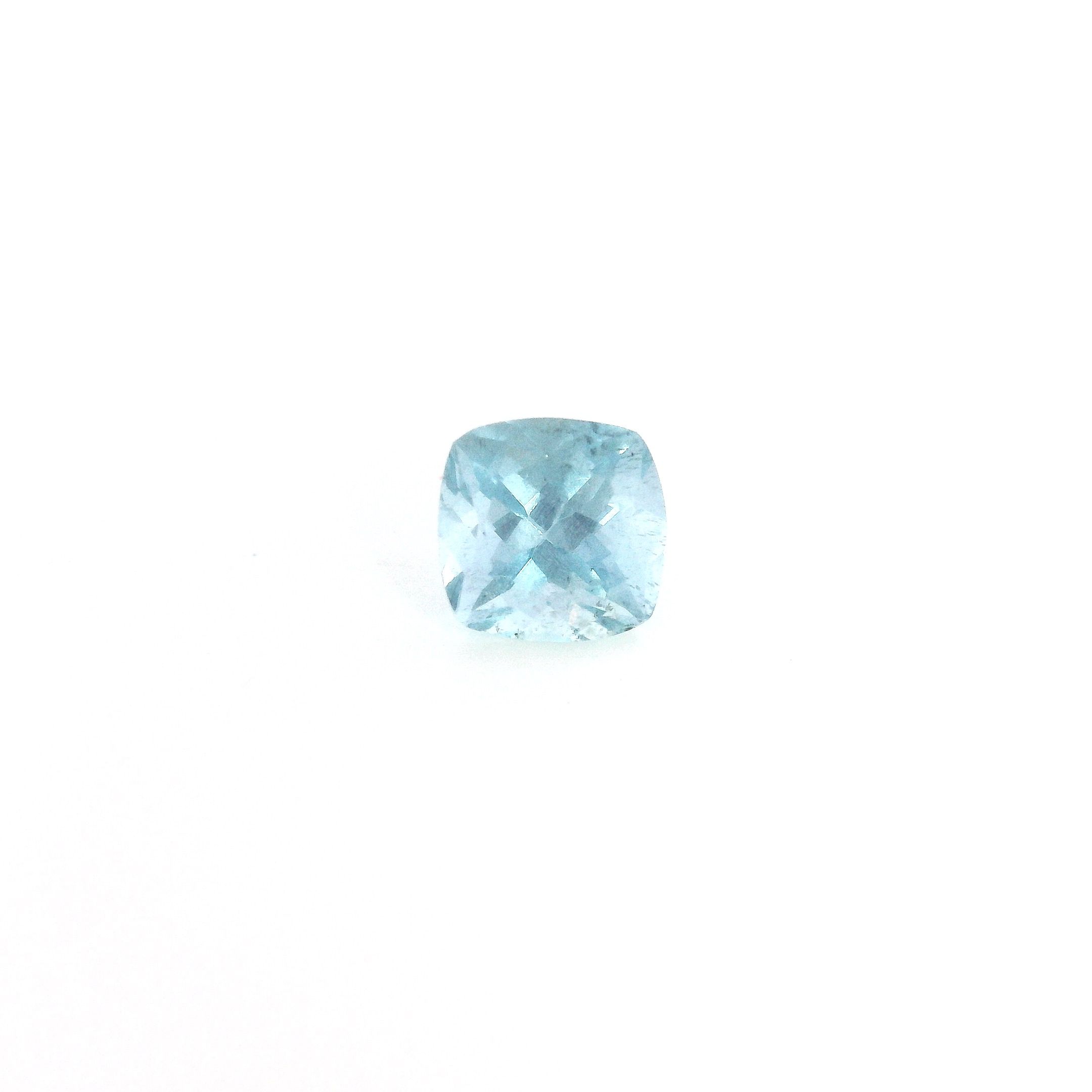 0.65 ct Cushion Blue Natural Aquamarine