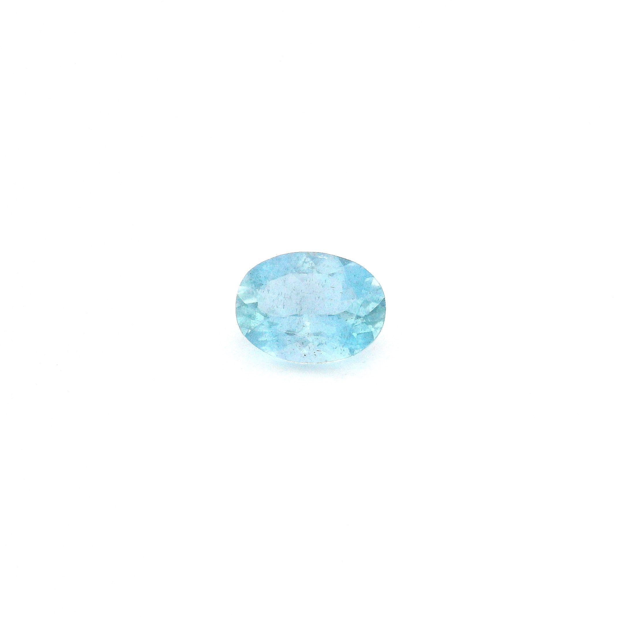 1.25 ct Oval Blue Natural Aquamarine
