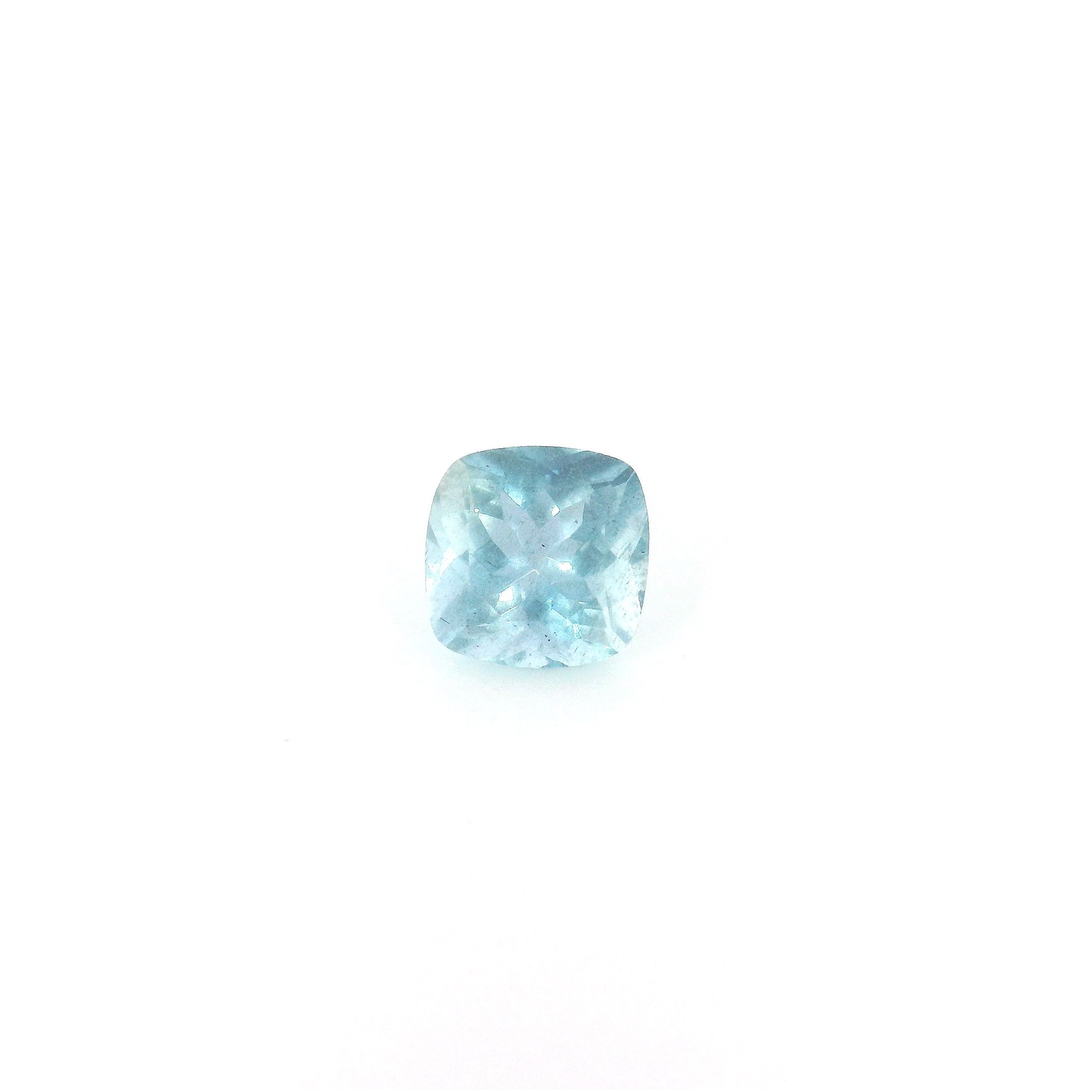 0.54 ct Cushion Blue Natural Aquamarine
