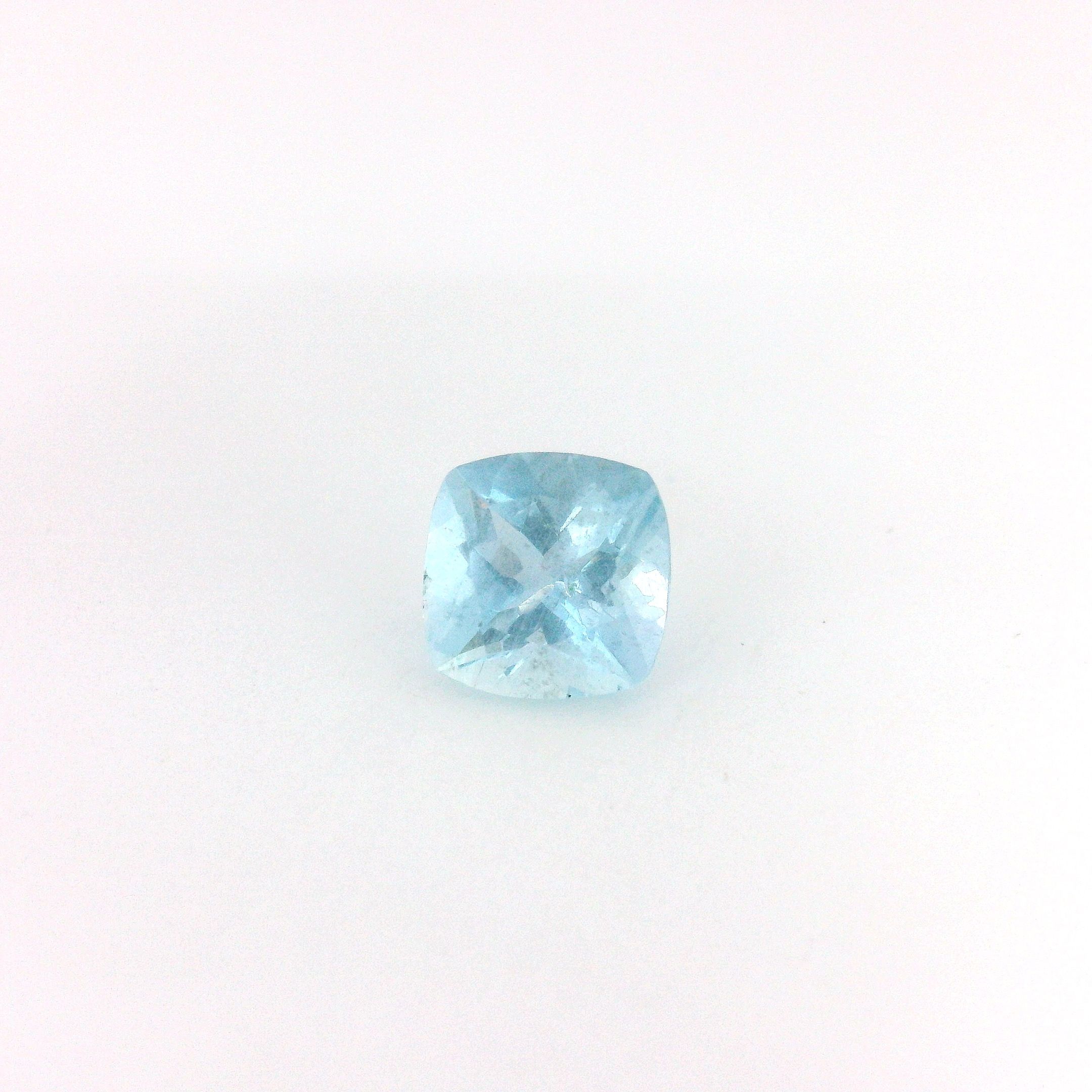 0.78 ct Cushion Blue Natural Aquamarine