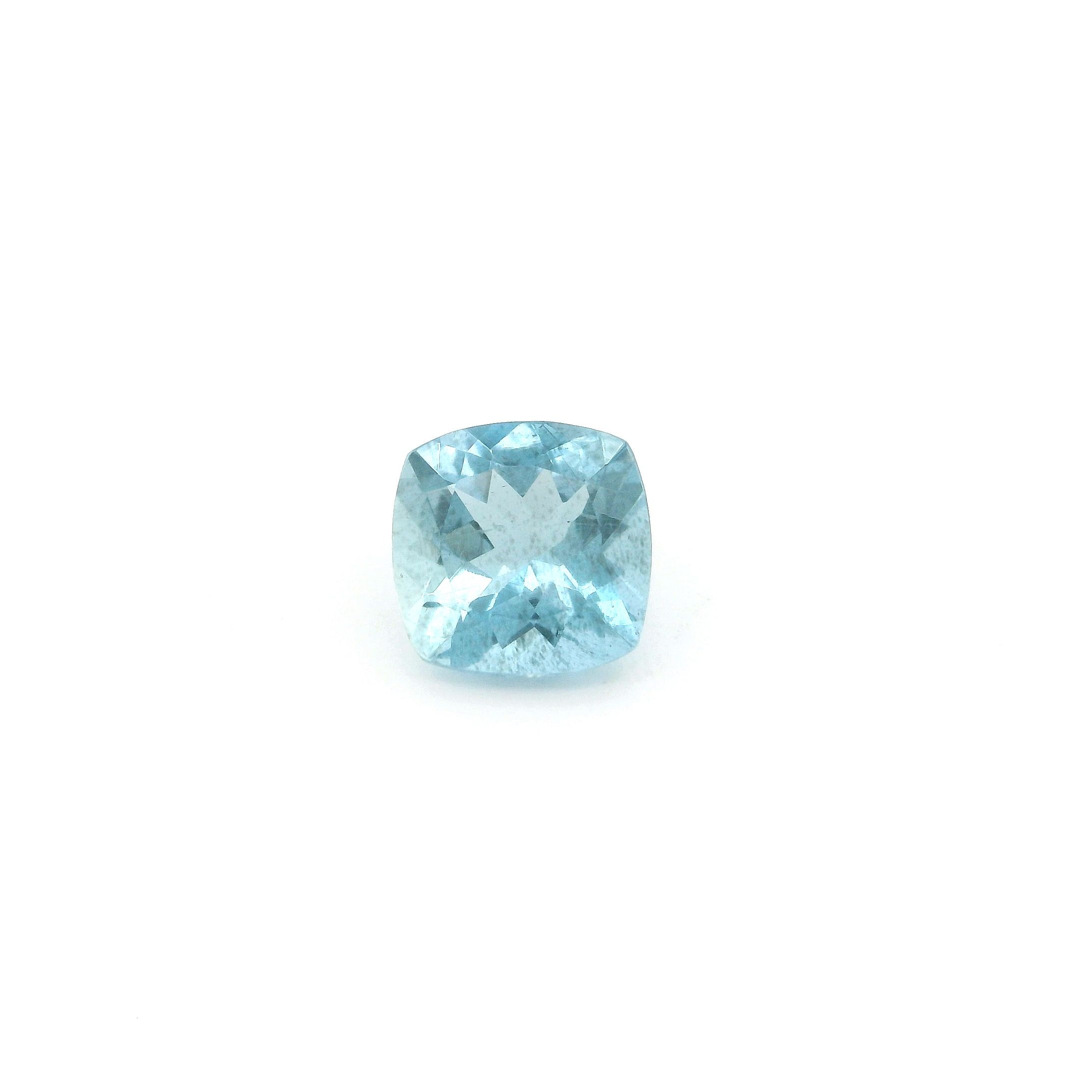 0.79 ct Cushion Blue Natural Aquamarine
