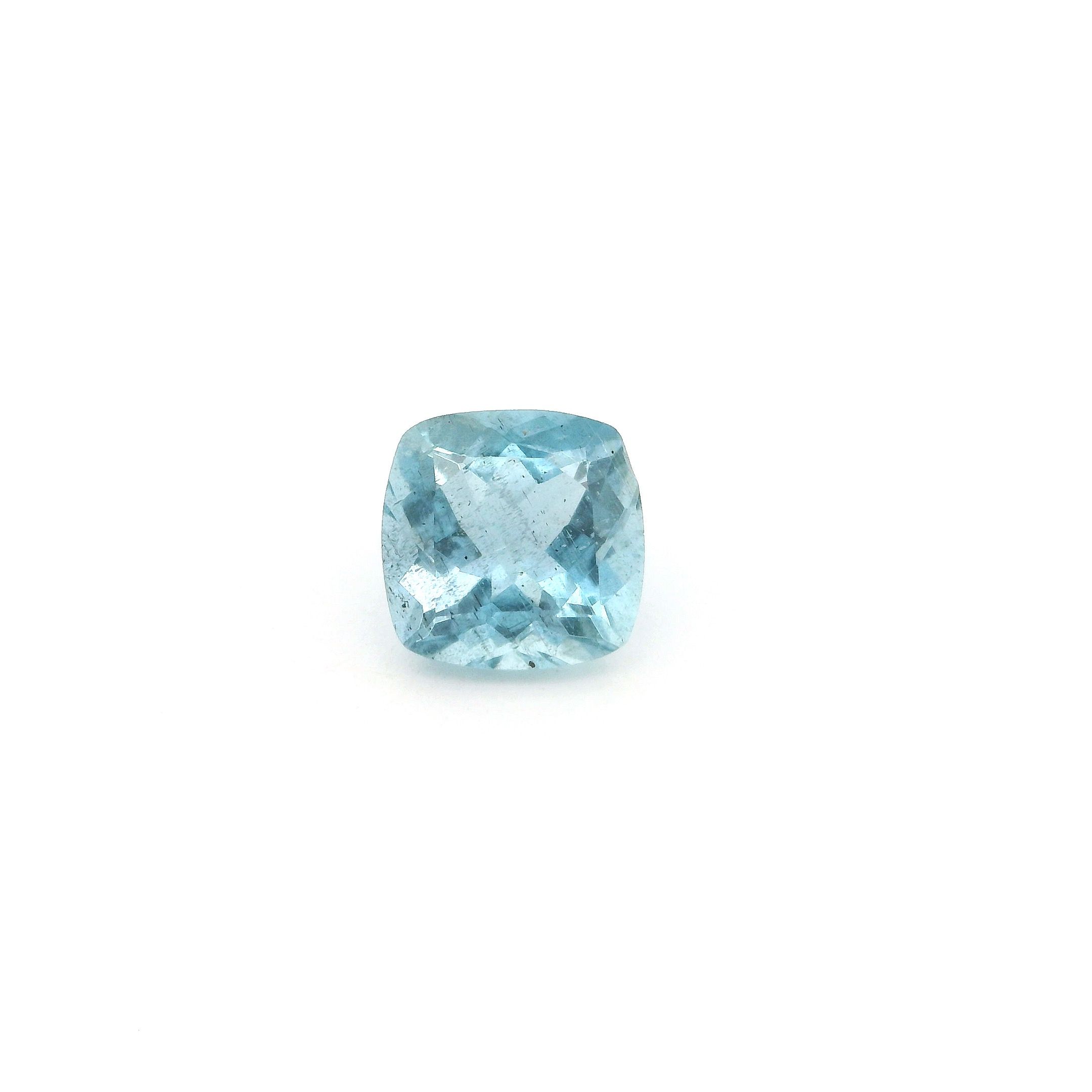 0.83 ct Cushion Blue Natural Aquamarine