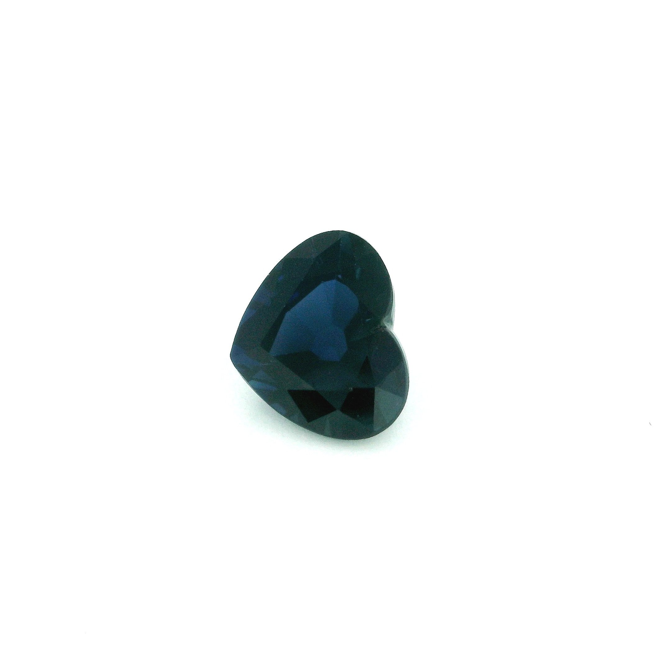 1.81 ct Heart Blue Natural Sapphire