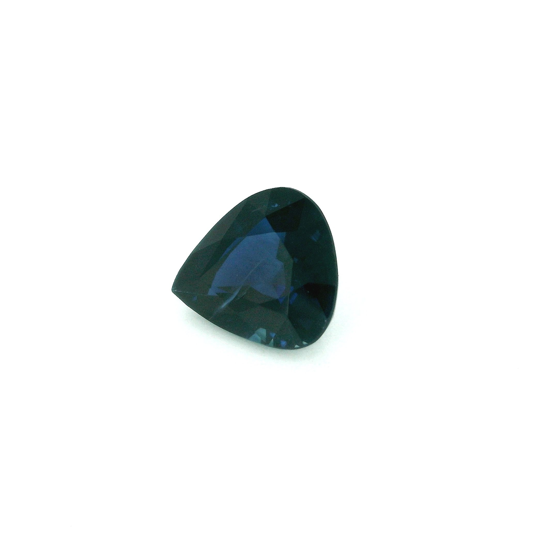 2.13 ct Pear Blue Natural Sapphire