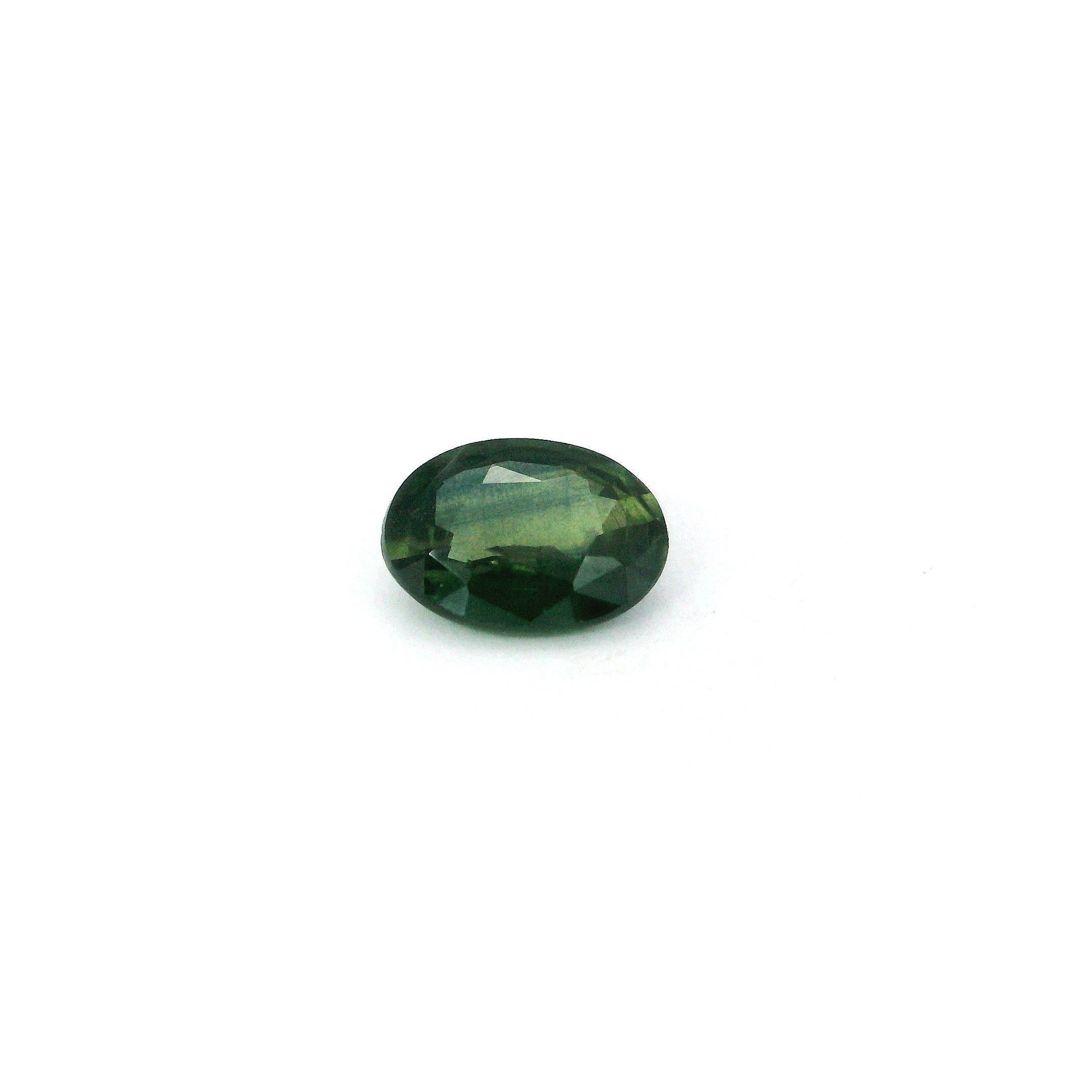 0.77 ct Oval Green Natural Sapphire