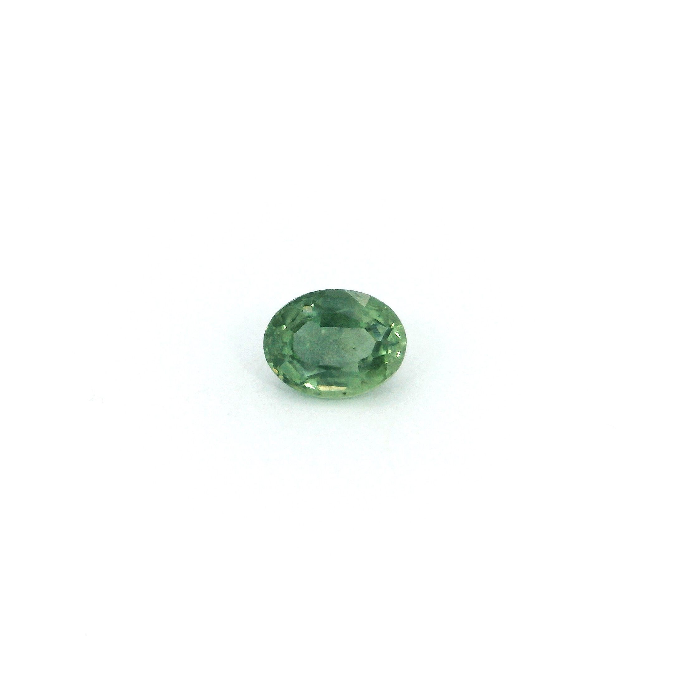 0.60 ct Oval Green Natural Sapphire