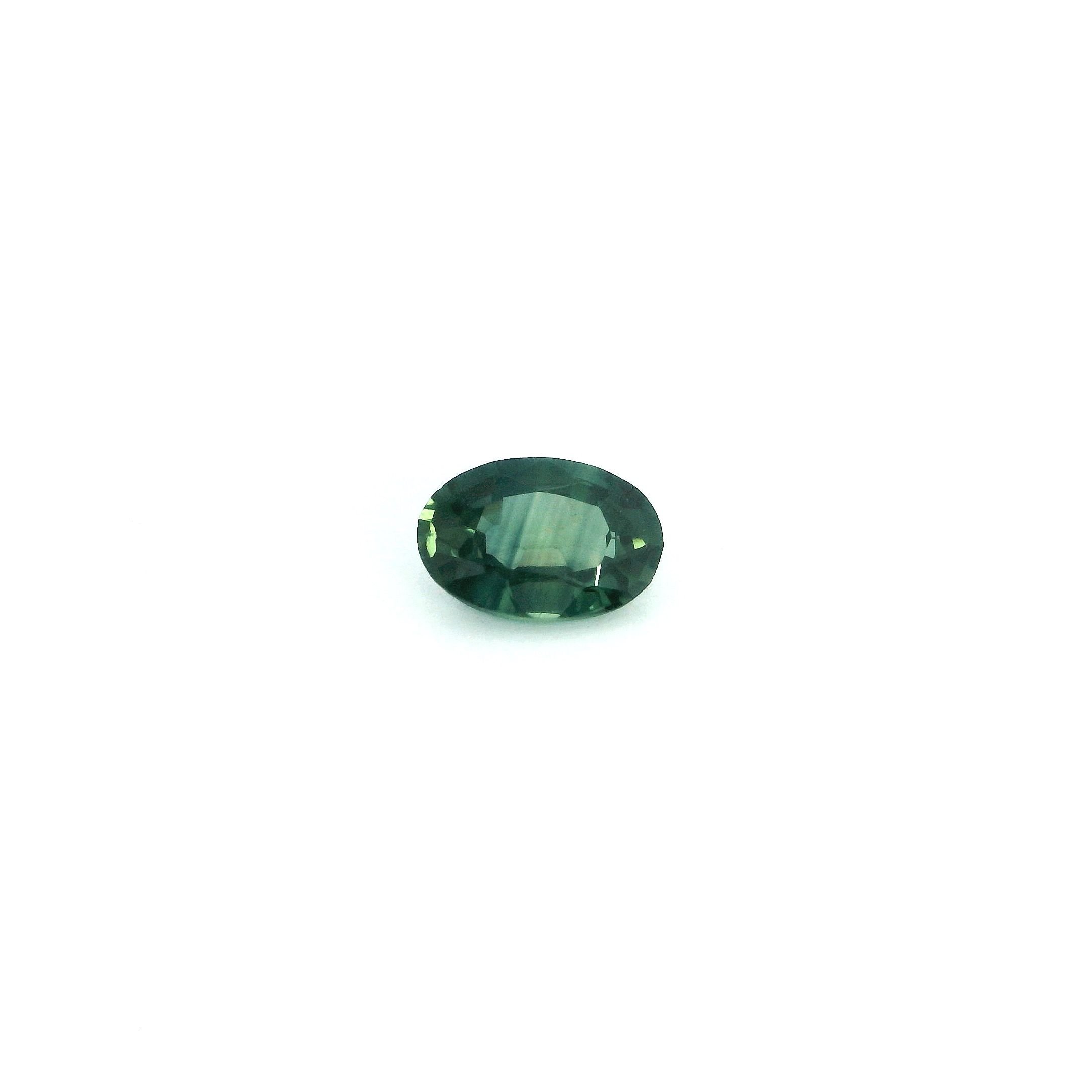 0.46 ct Oval Green Natural Sapphire