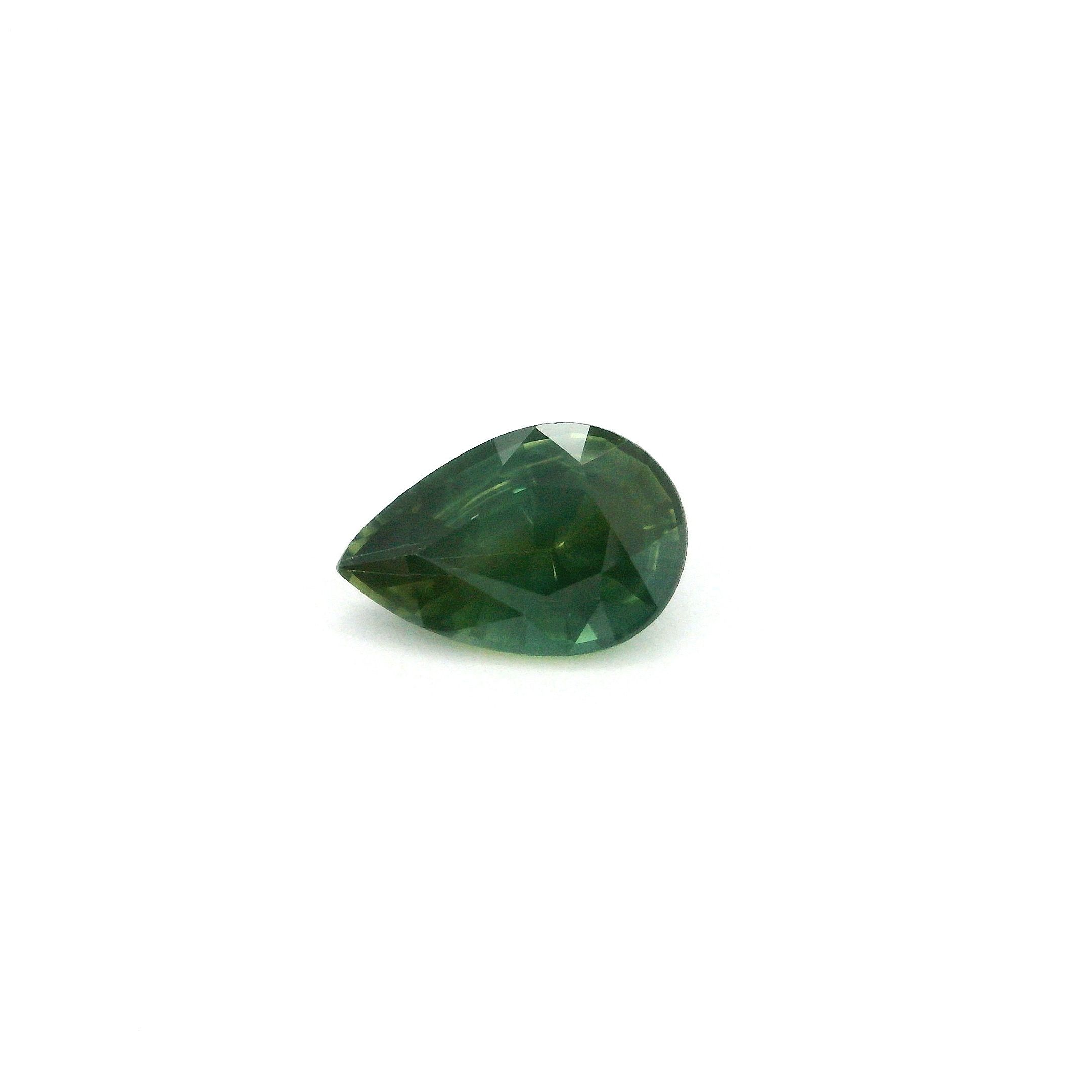 1.11 ct Pear Green Natural Sapphire